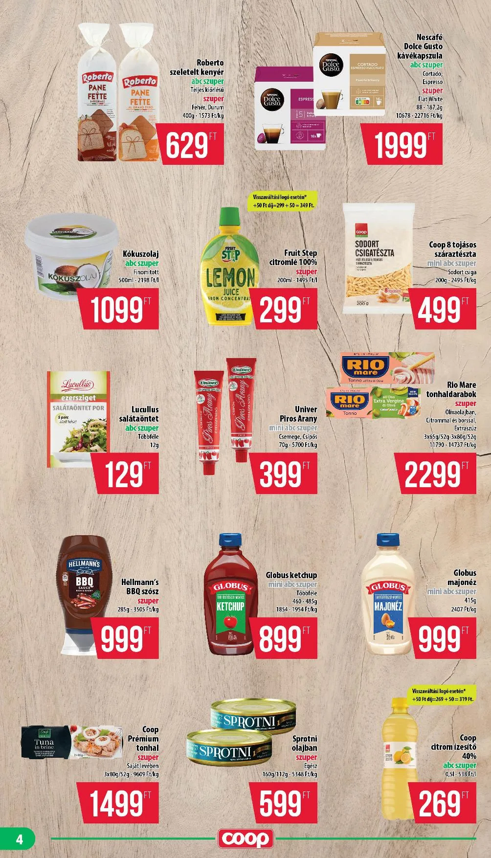Coop akciós újság Nyírzem 08.14–08.19 – 4. oldal