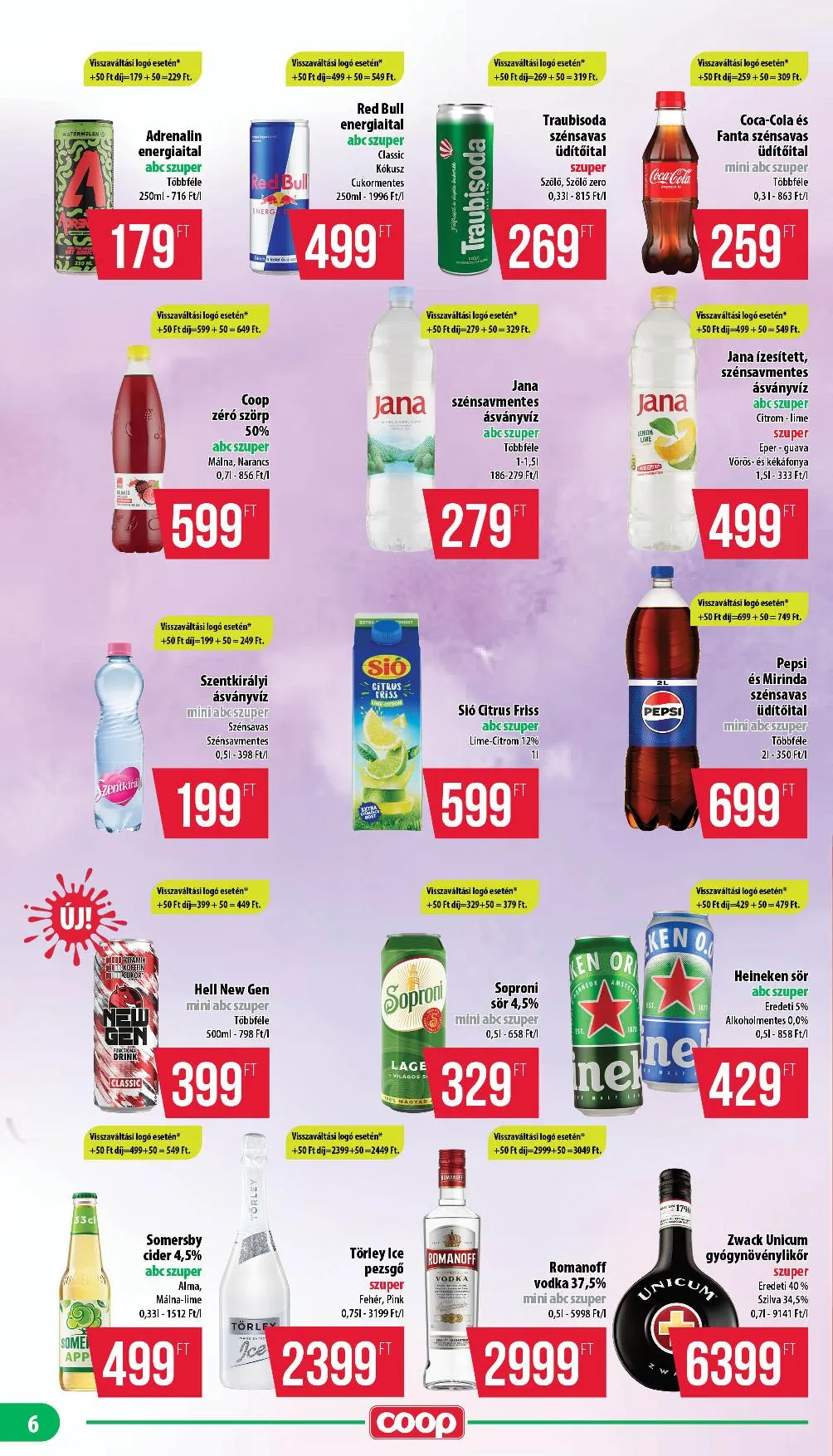 Coop akciós újság Nyírzem 08.14–08.19 – 6. oldal
