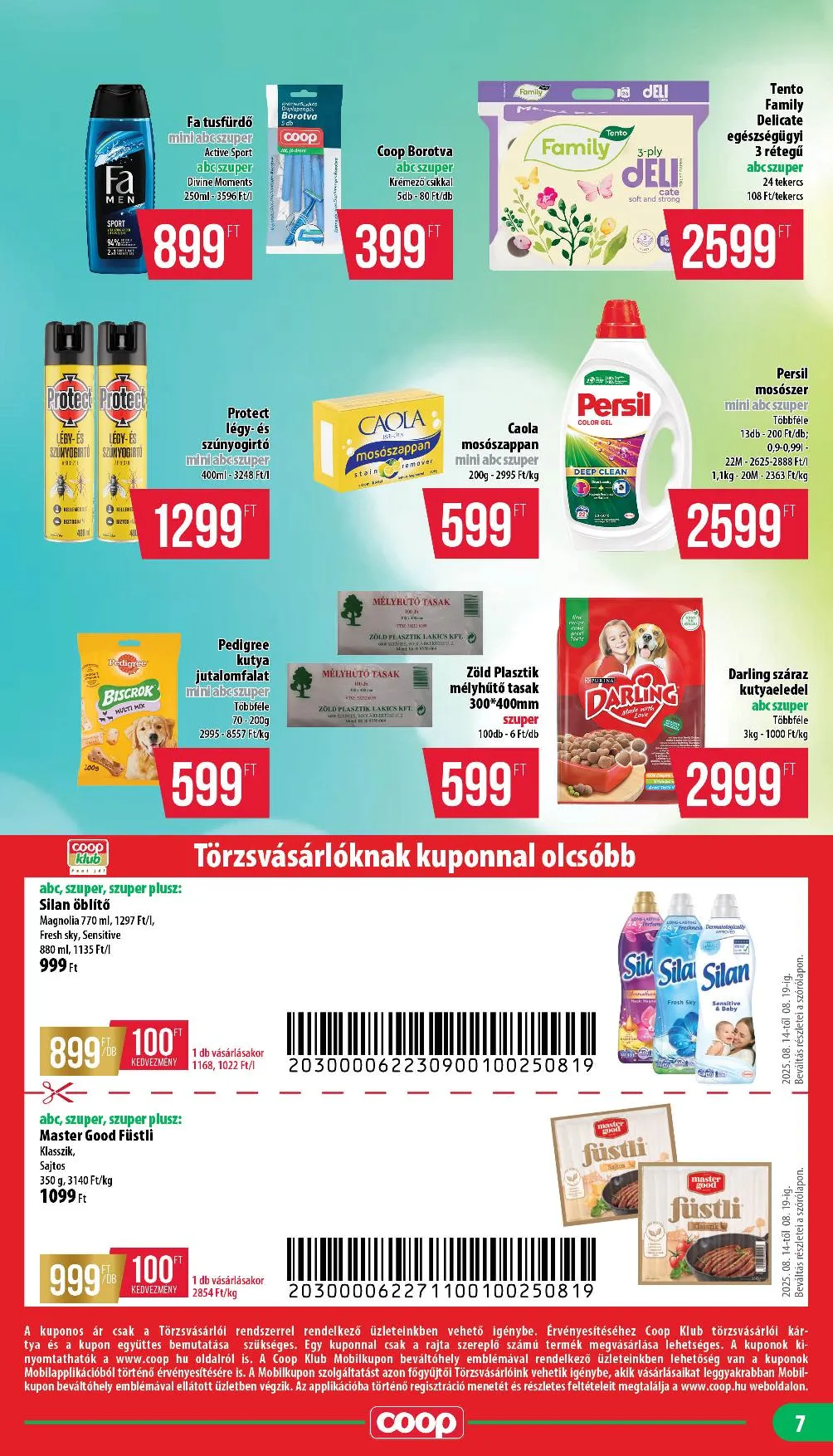 Coop akciós újság Nyírzem 08.14–08.19 – 7. oldal