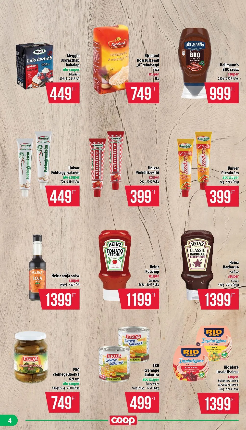 Coop akciós újság Nyírzem 08.21–09.03 – 4. oldal