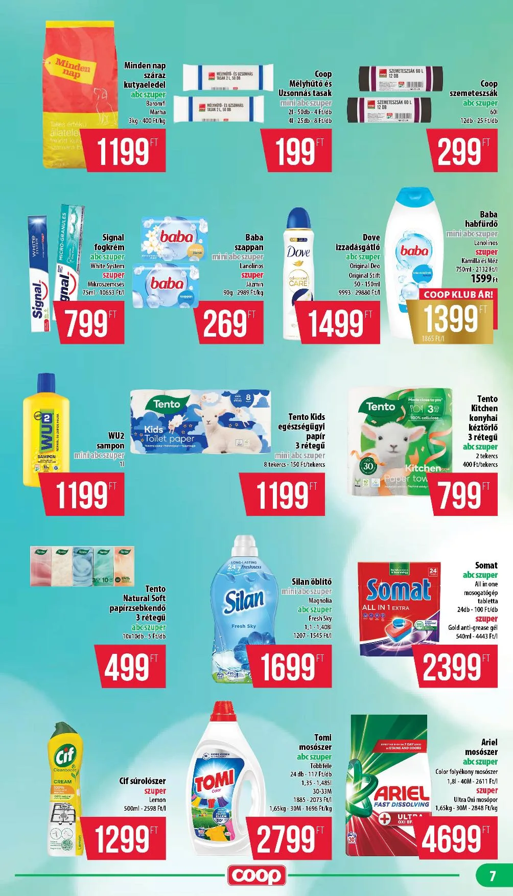 Coop akciós újság Nyírzem 08.21–09.03 – 7. oldal
