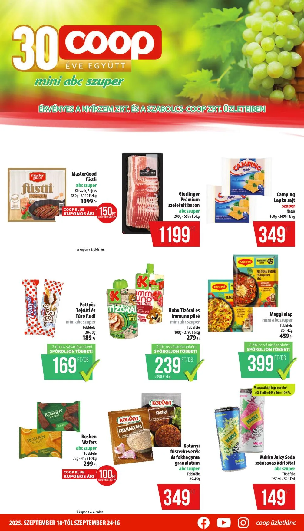 Coop akciós újság Nyírzem 09.18–09.24