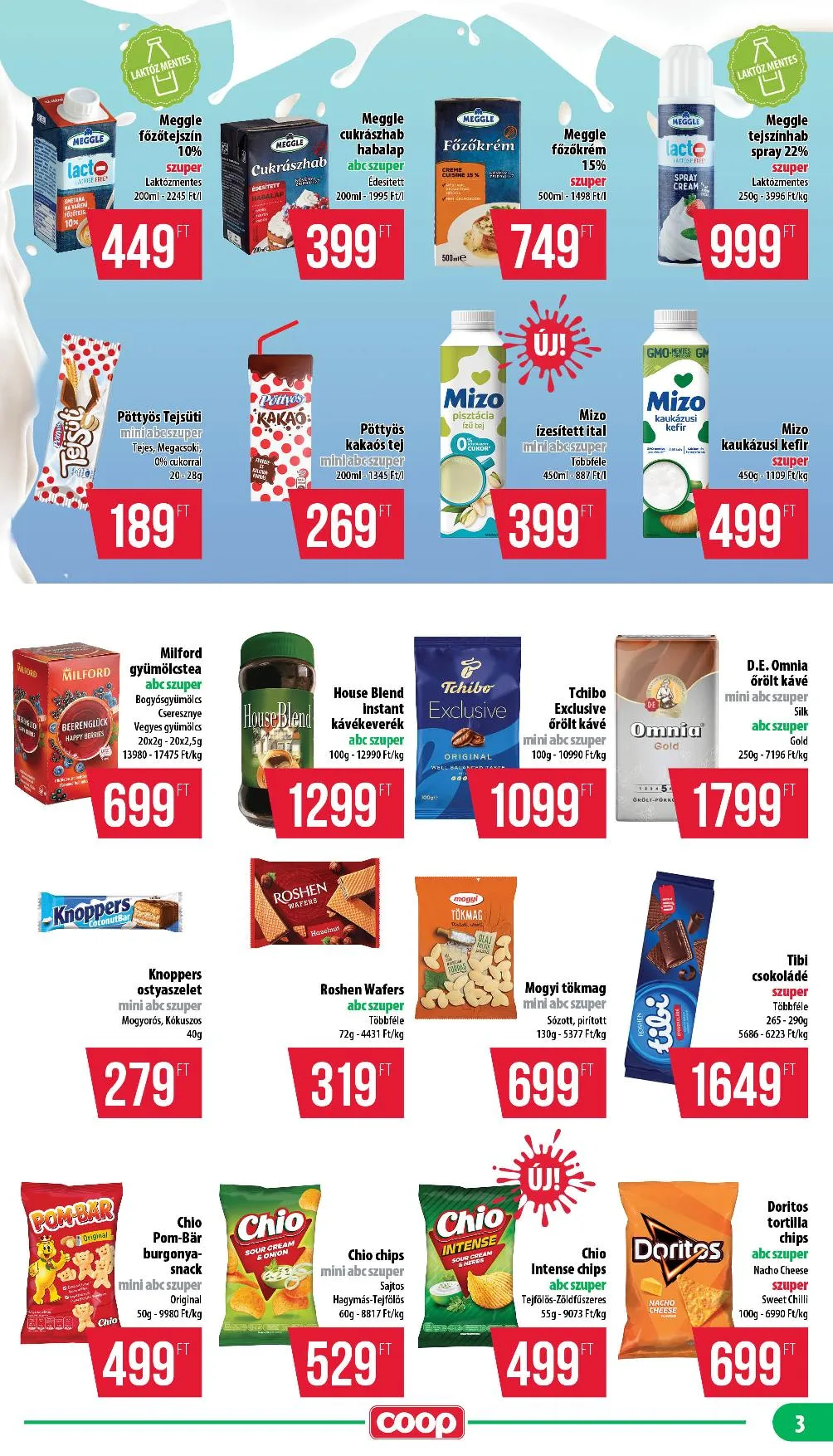 Coop akciós újság Nyírzem 10.16–10.22 – 3. oldal