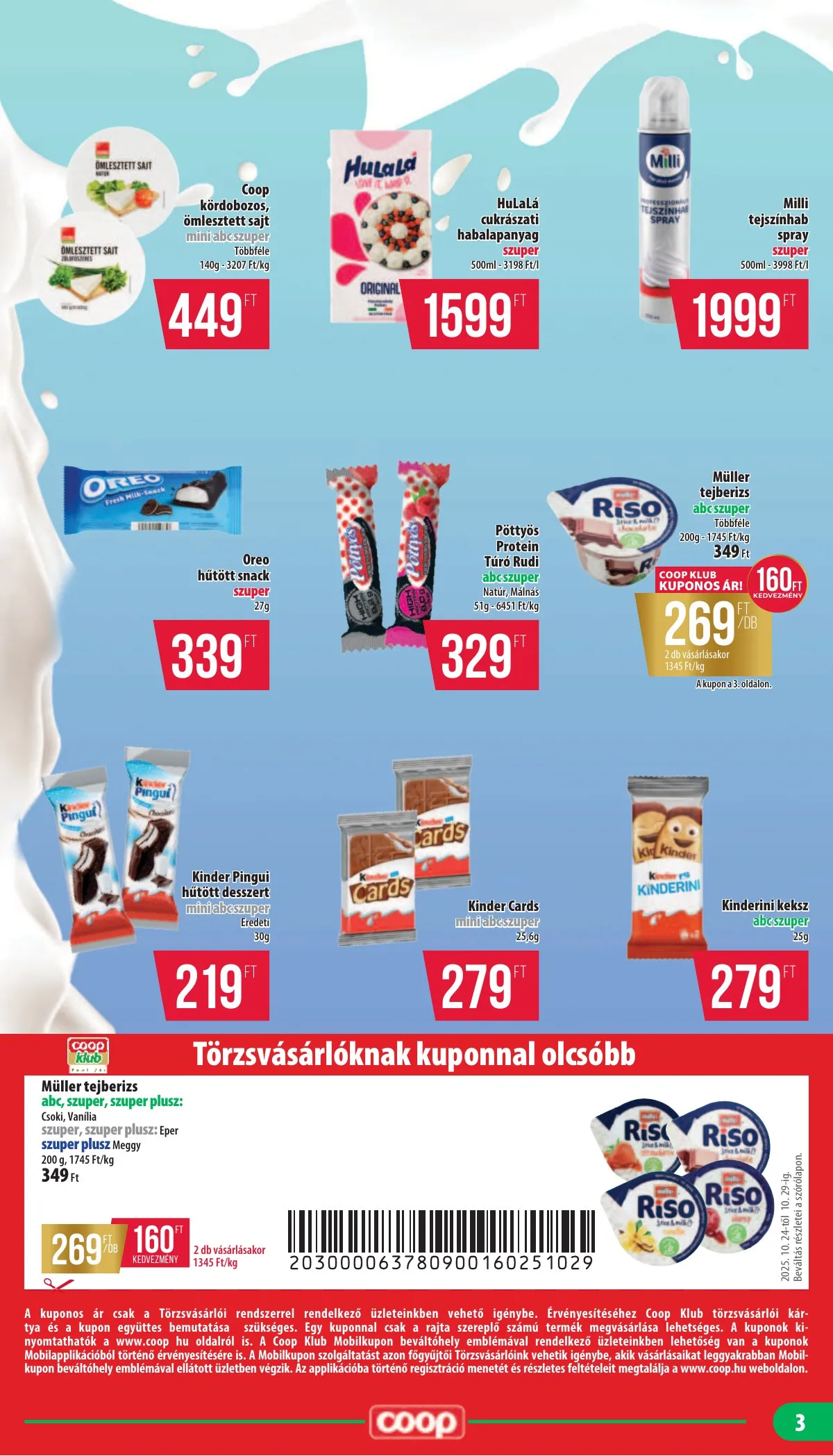 Coop akciós újság Nyírzem 10.24–10.29 – 3. oldal