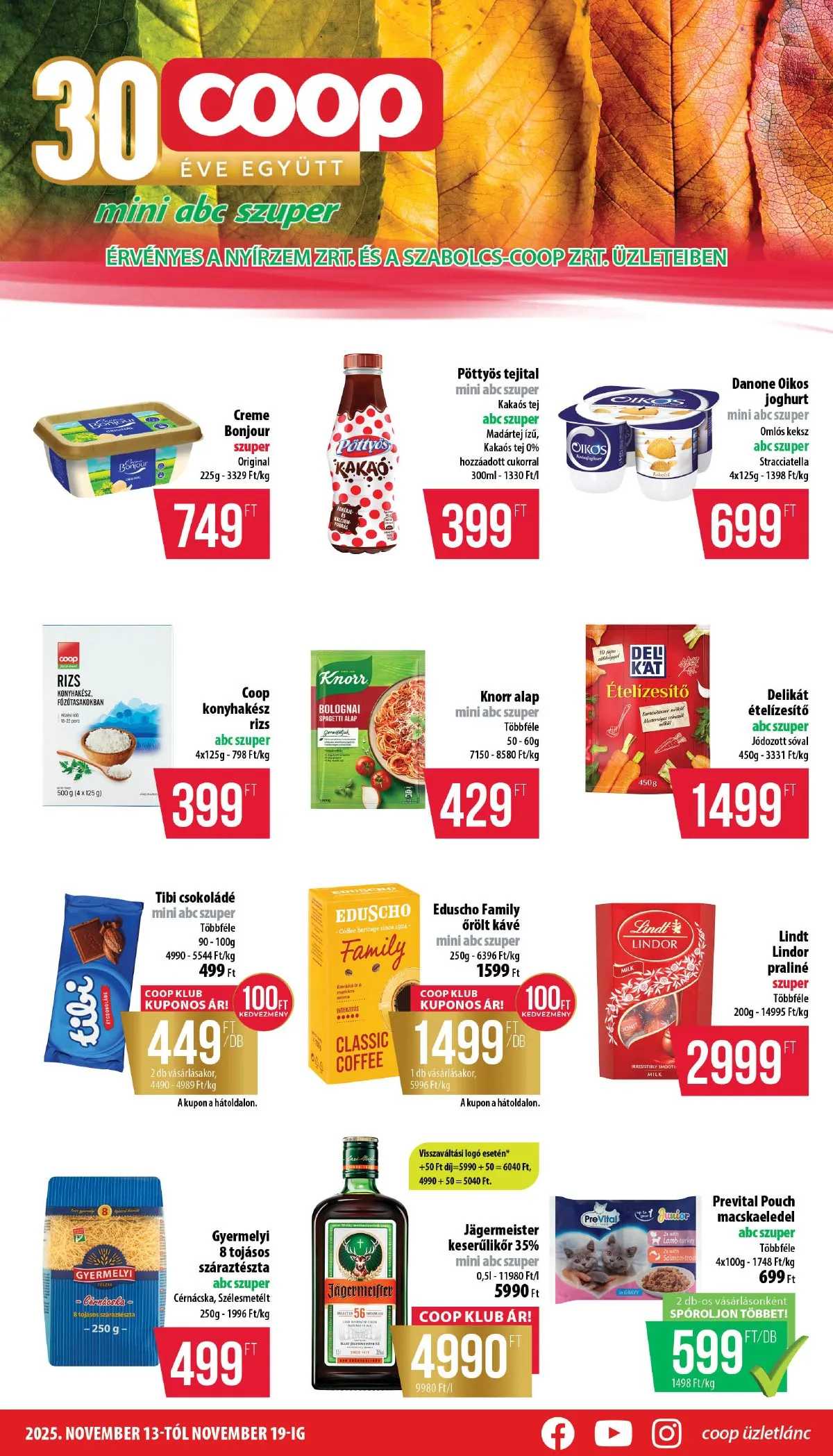Coop akciós újság Nyírzem 11.13–11.19