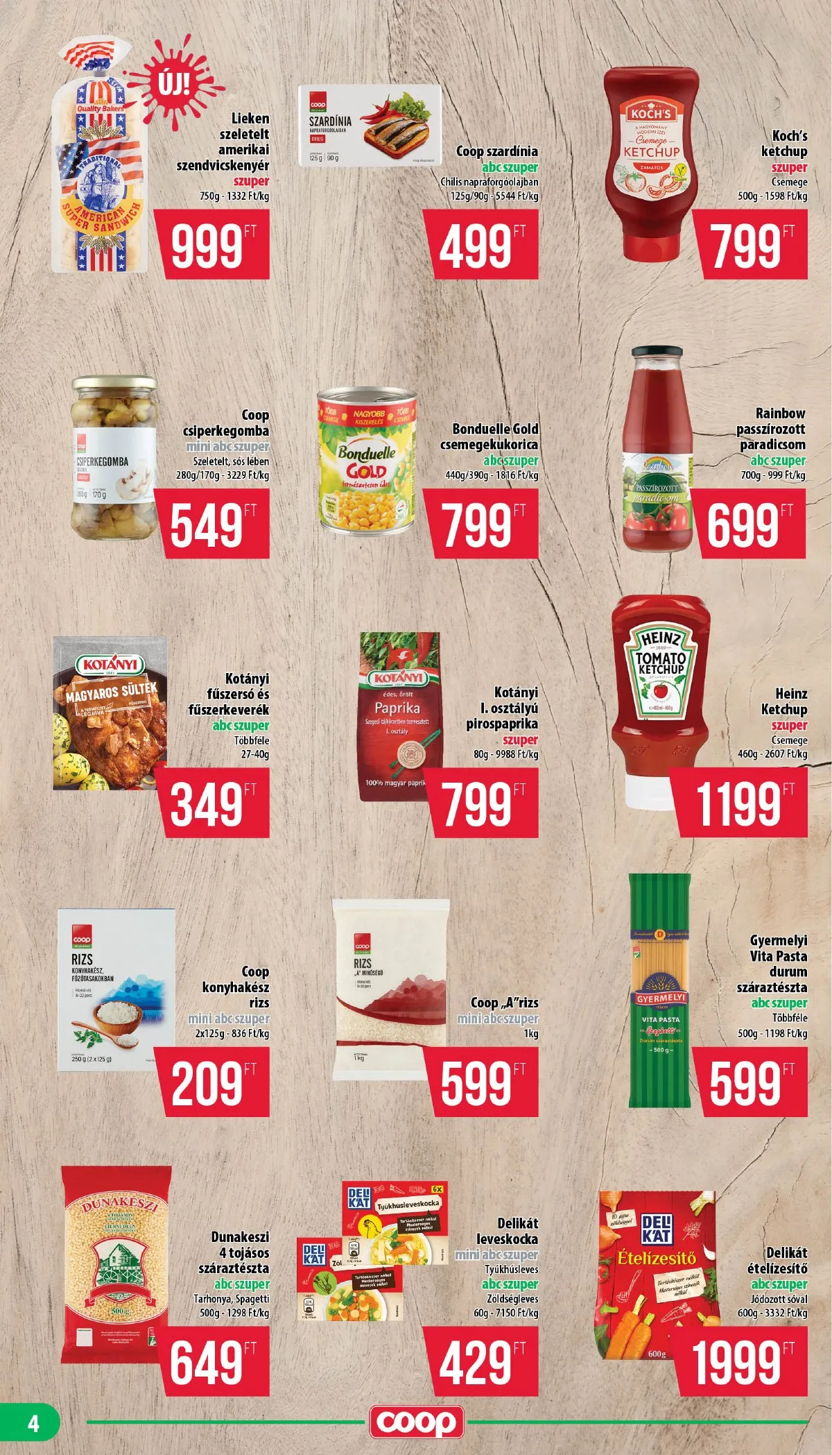 Coop akciós újság Nyírzem 11.13–11.19 – 4. oldal
