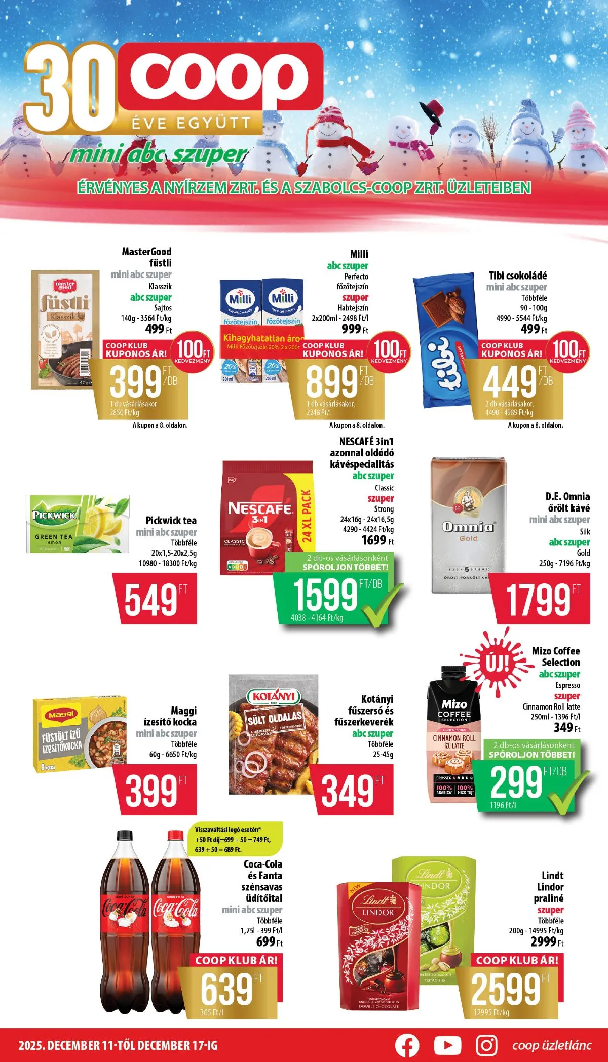 Coop akciós újság Nyírzem 12.11–12.17