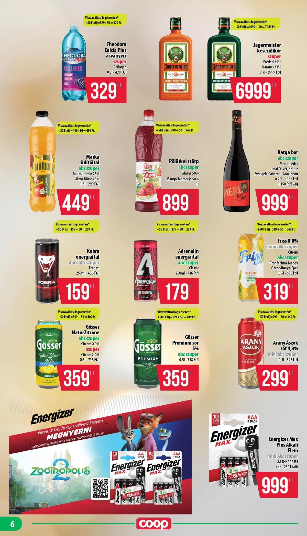 Coop akciós újság Nyírzem 12.11–12.17 – 6. oldal