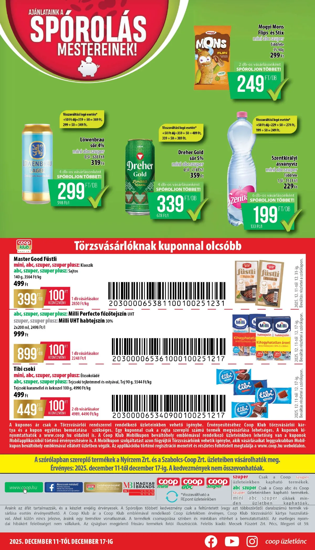 Coop akciós újság Nyírzem 12.11–12.17 – 8. oldal