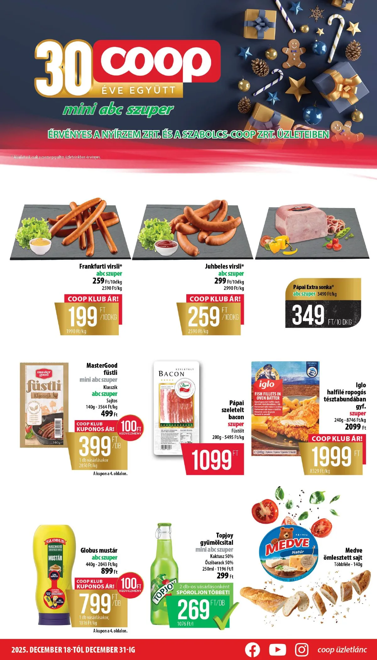 Coop akciós újság Nyírzem 12.18–12.31