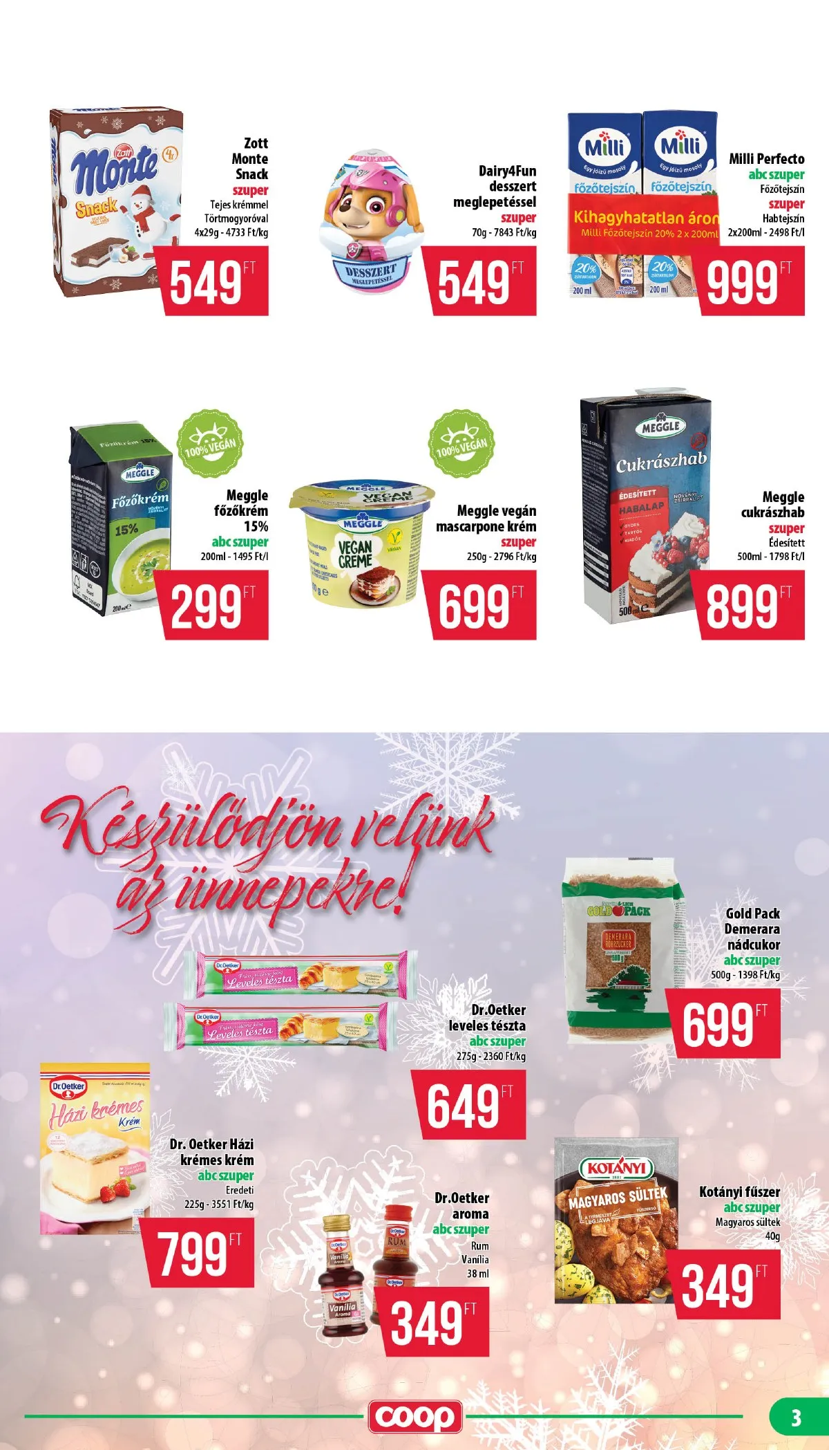 Coop akciós újság Nyírzem 12.18–12.31 – 3. oldal