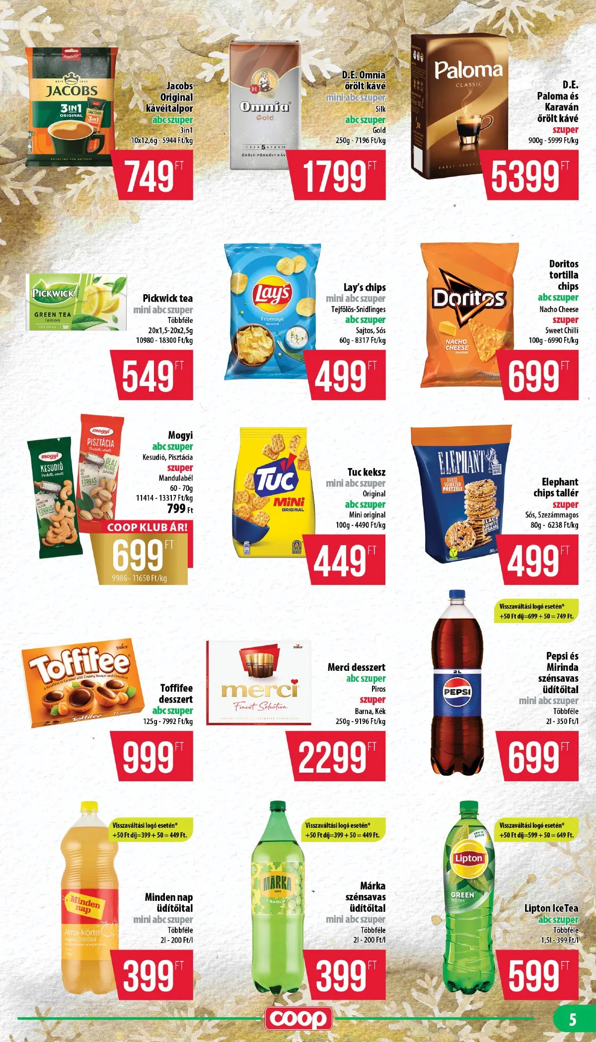 Coop akciós újság Nyírzem 12.18–12.31 – 5. oldal