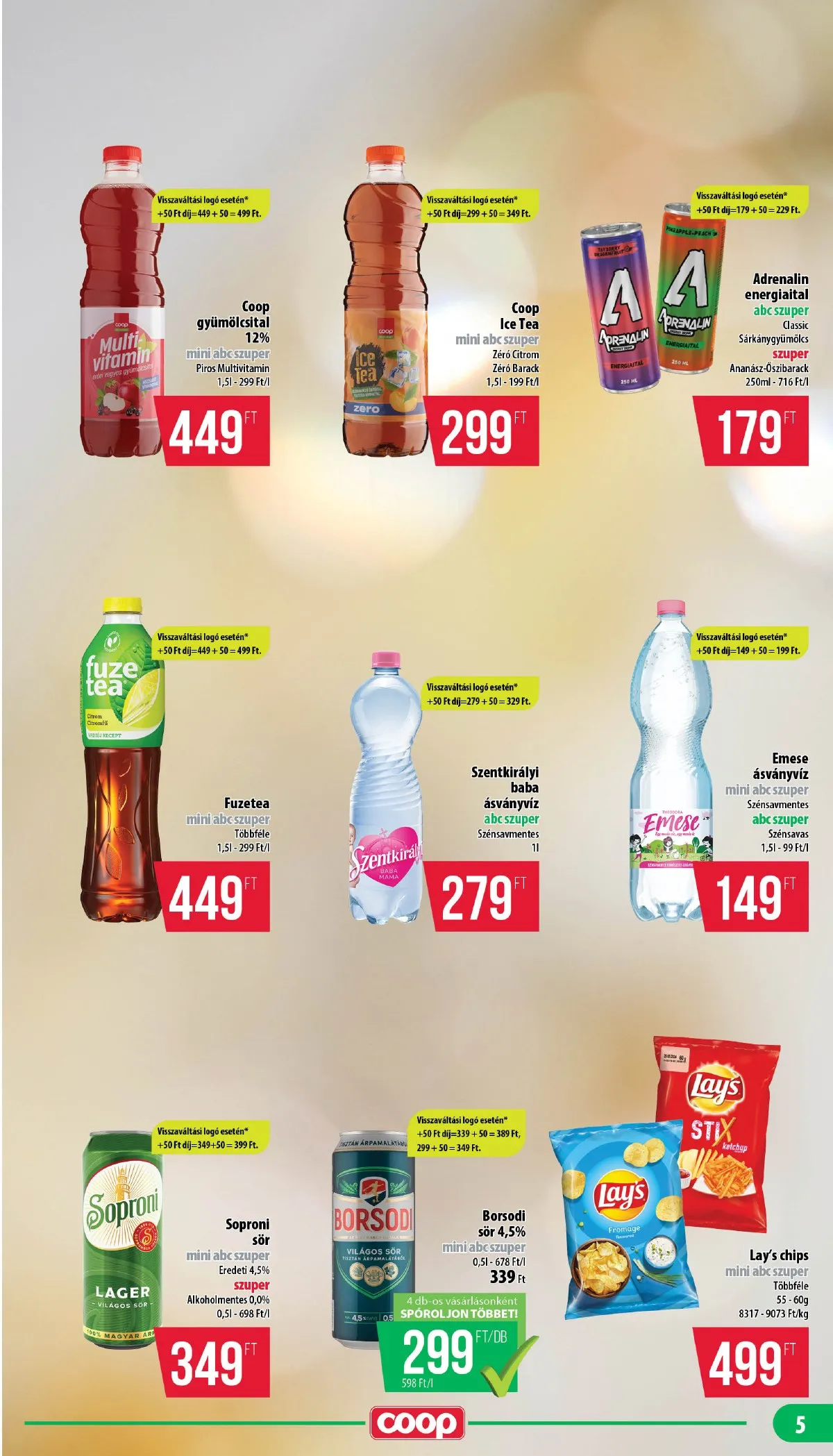 Coop akciós újság Nyírzem 01.15–01.21 – 5. oldal