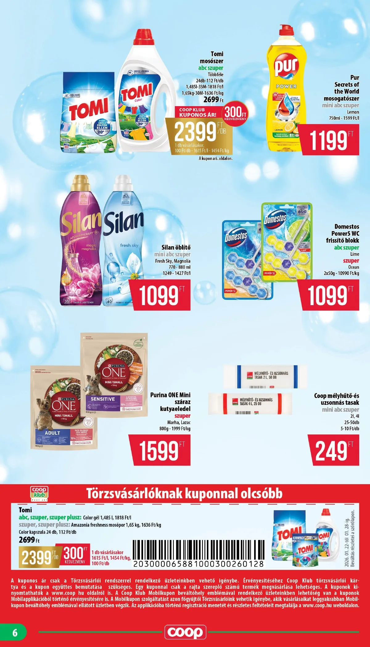 Coop akciós újság Nyírzem 01.22–01.28 – 6. oldal