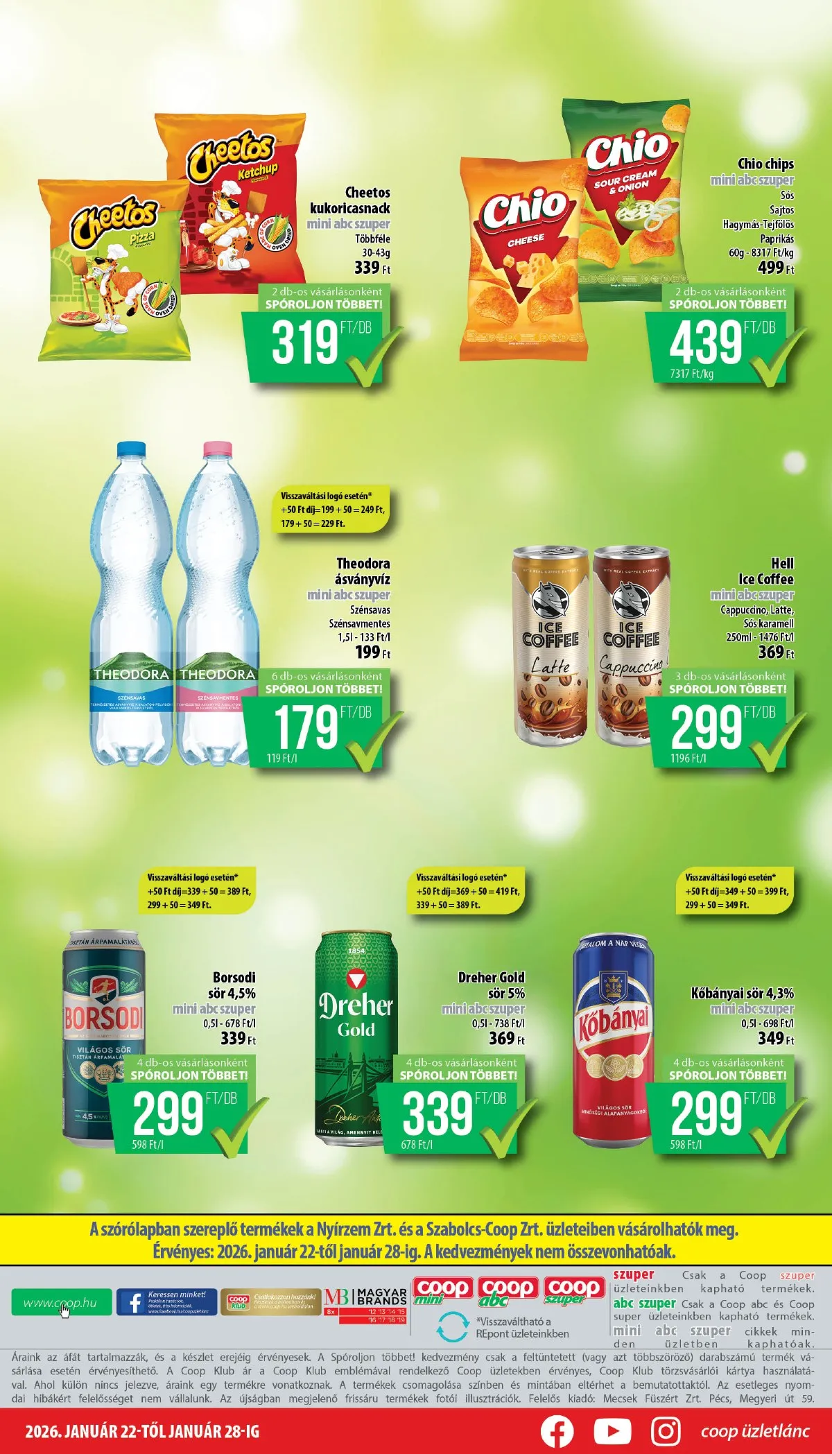 Coop akciós újság Nyírzem 01.22–01.28 – 8. oldal