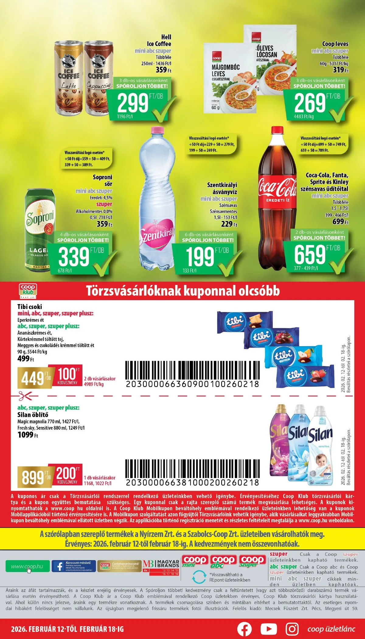 Coop akciós újság Nyírzem 02.12–02.18 – 8. oldal