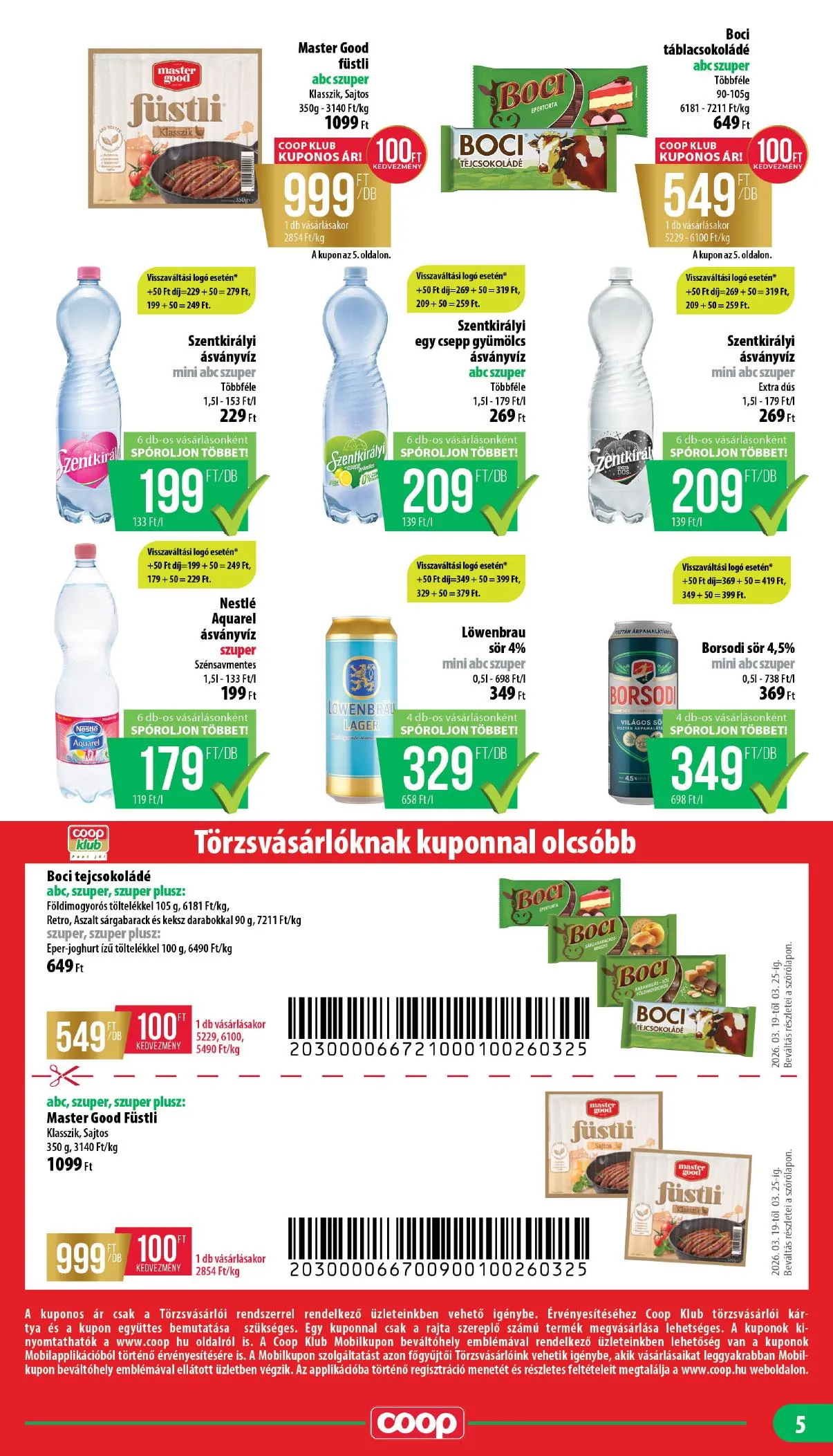 Coop akciós újság Nyírzem 03.19–03.25 – 5. oldal