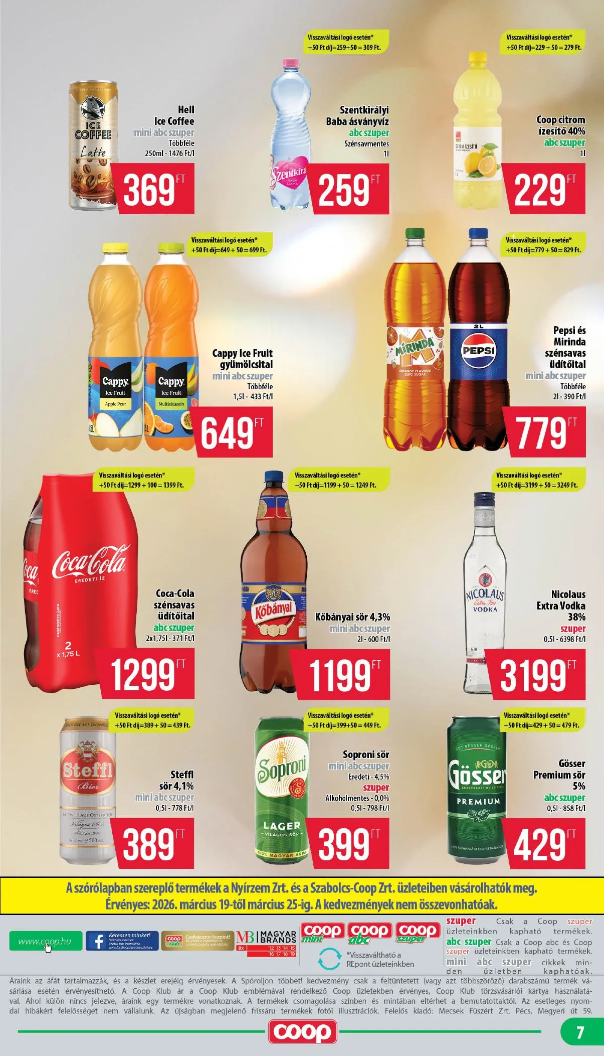 Coop akciós újság Nyírzem 03.19–03.25 – 7. oldal