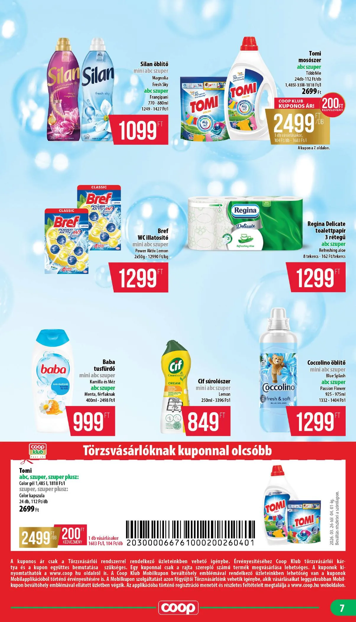 Coop akciós újság Nyírzem 03.26–04.01 – 7. oldal