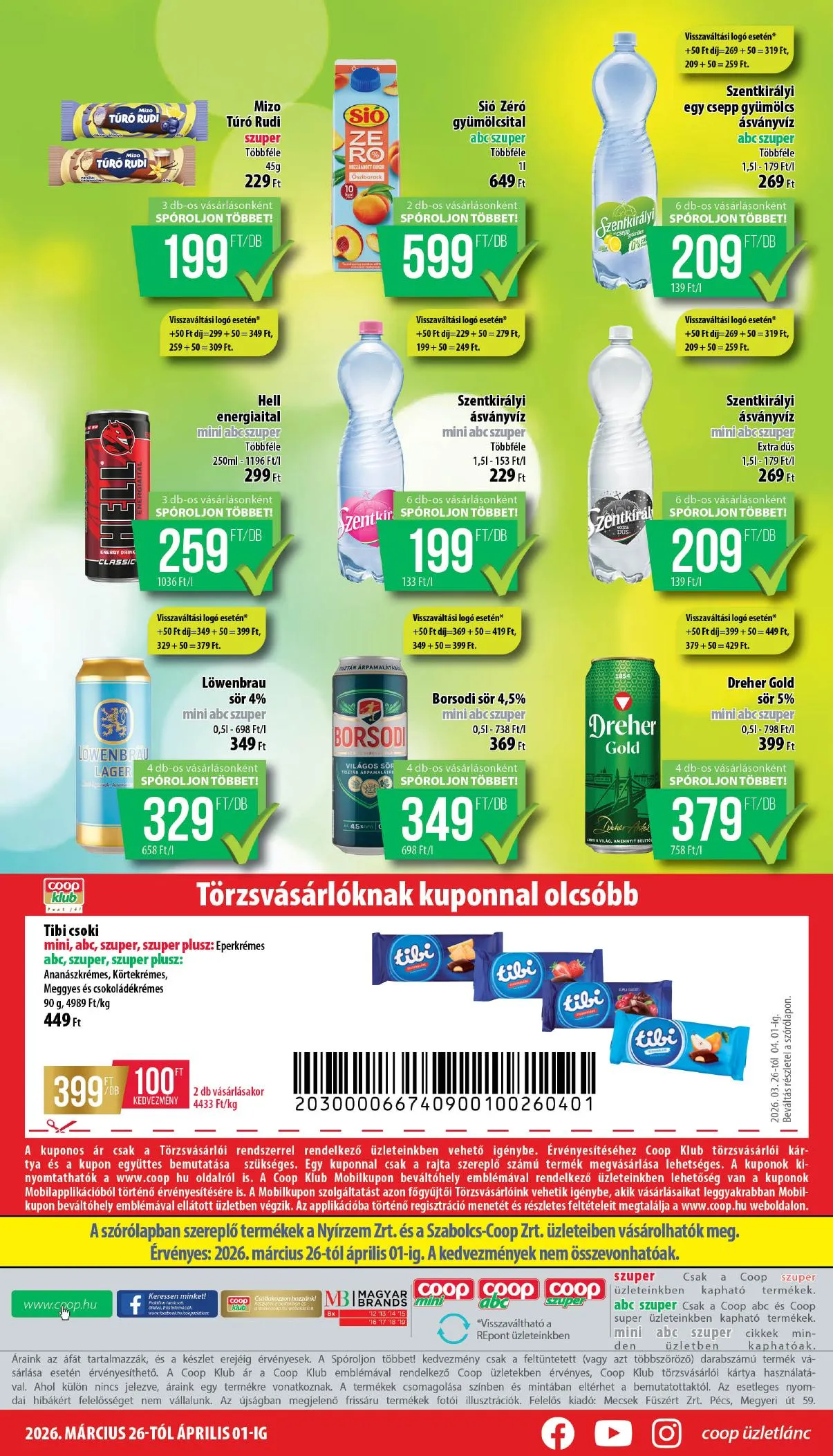 Coop akciós újság Nyírzem 03.26–04.01 – 8. oldal
