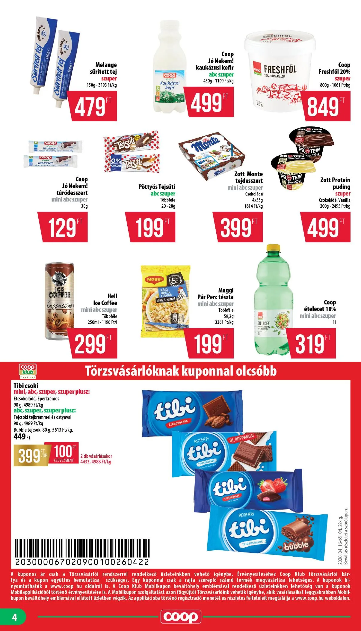 Coop akciós újság Nyírzem 04.16–04.22 – 4. oldal