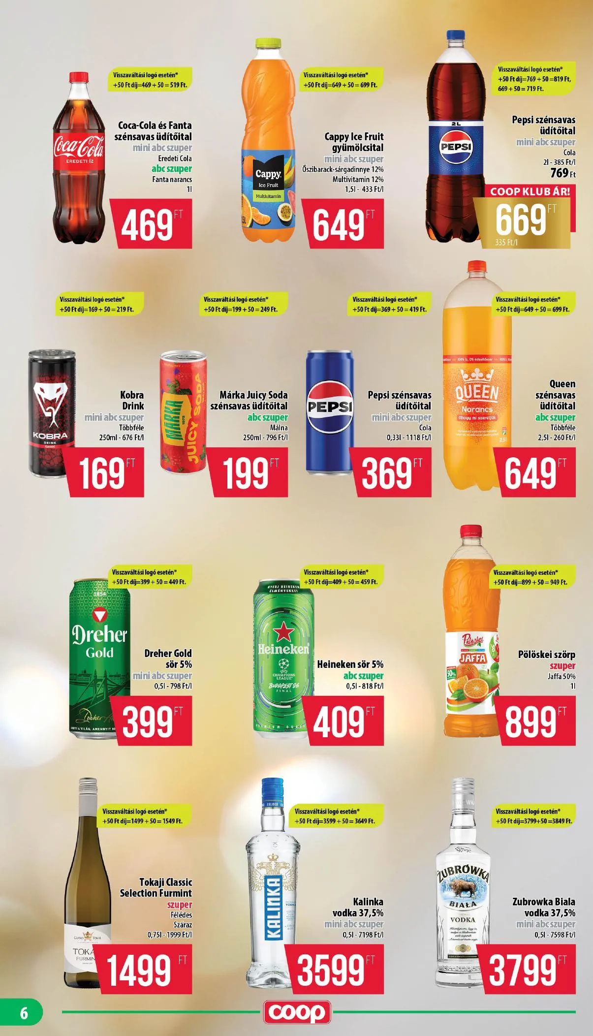 Coop akciós újság Nyírzem 04.16–04.22 – 6. oldal