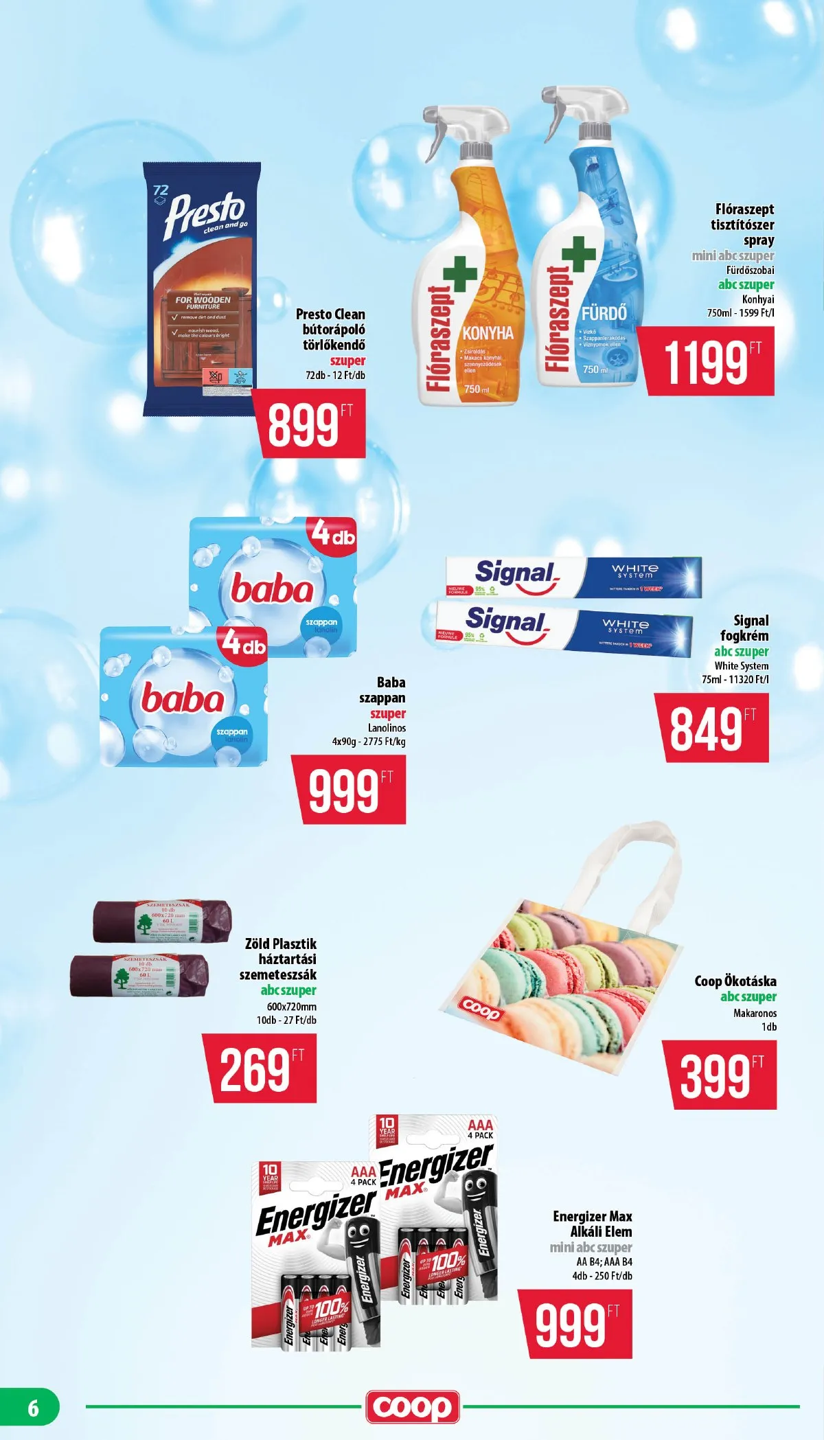 Coop akciós újság Nyírzem 05.14–05.20 – 6. oldal