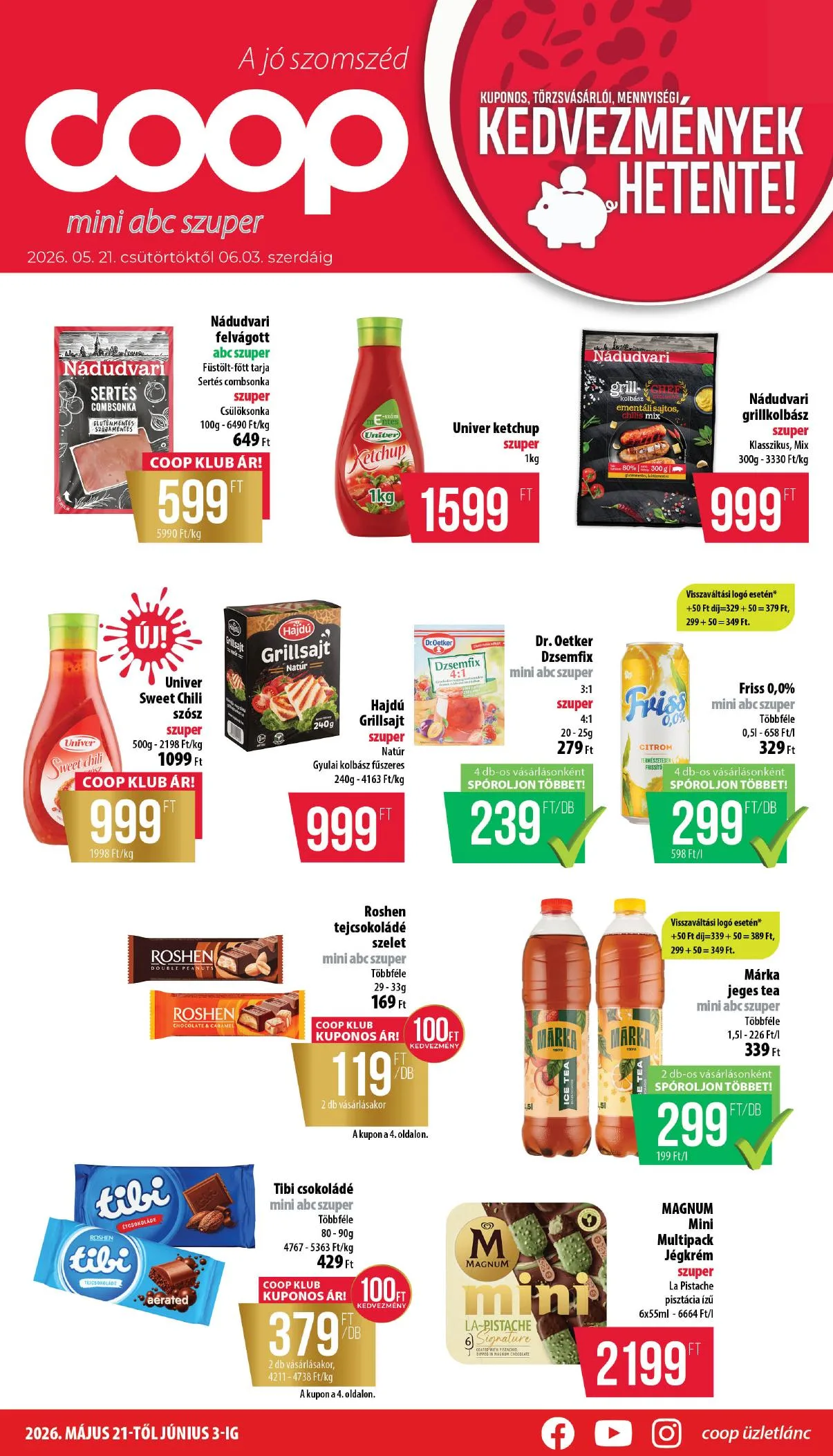 Coop akciós újság Nyírzem 05.21–06.03