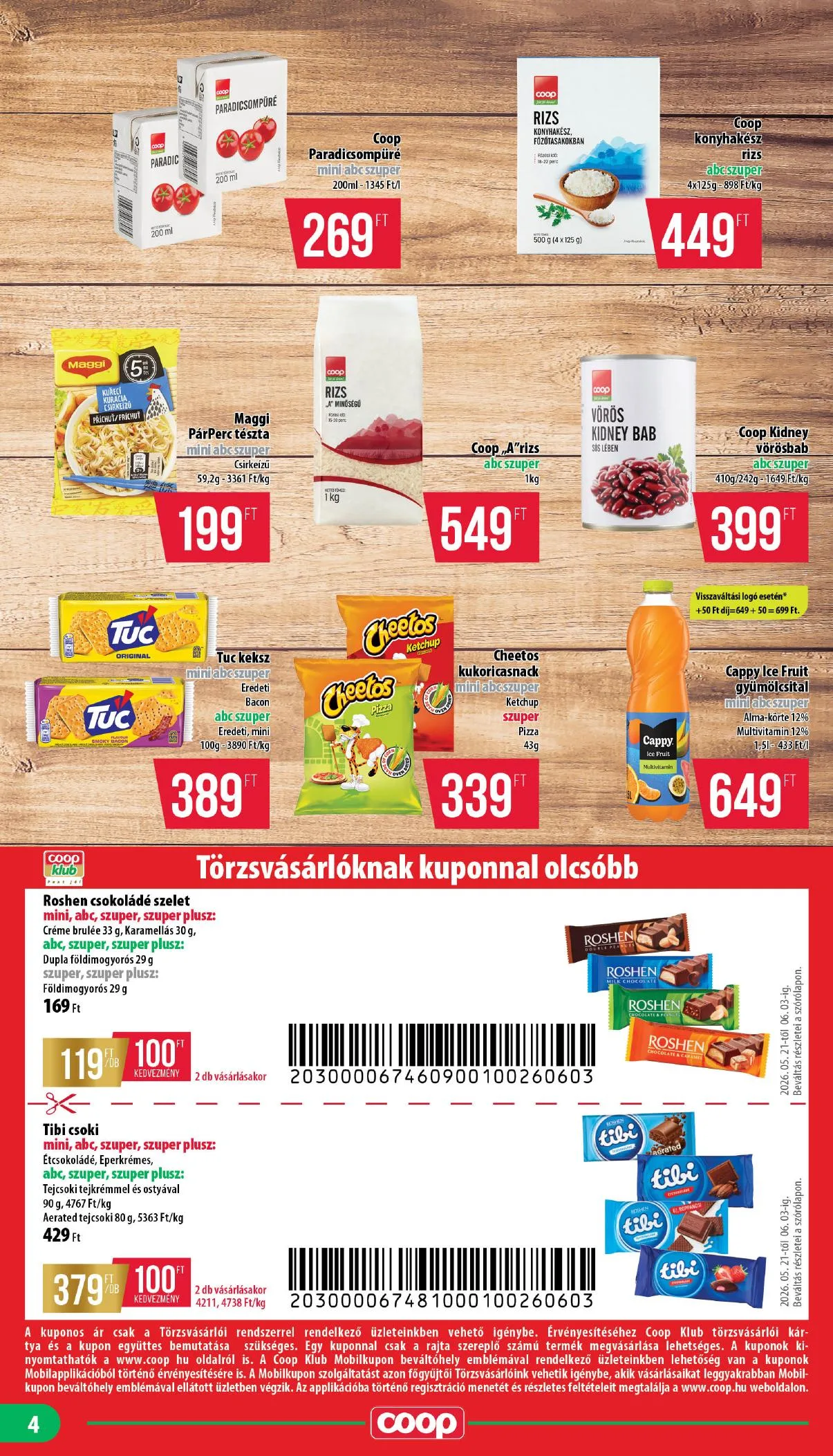 Coop akciós újság Nyírzem 05.21–06.03 – 4. oldal