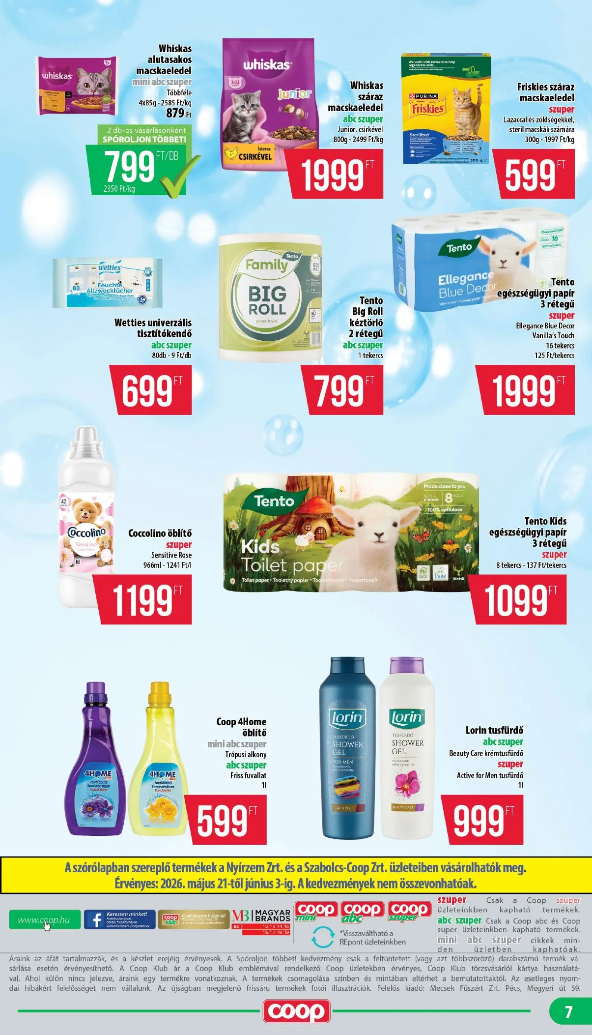 Coop akciós újság Nyírzem 05.21–06.03 – 7. oldal