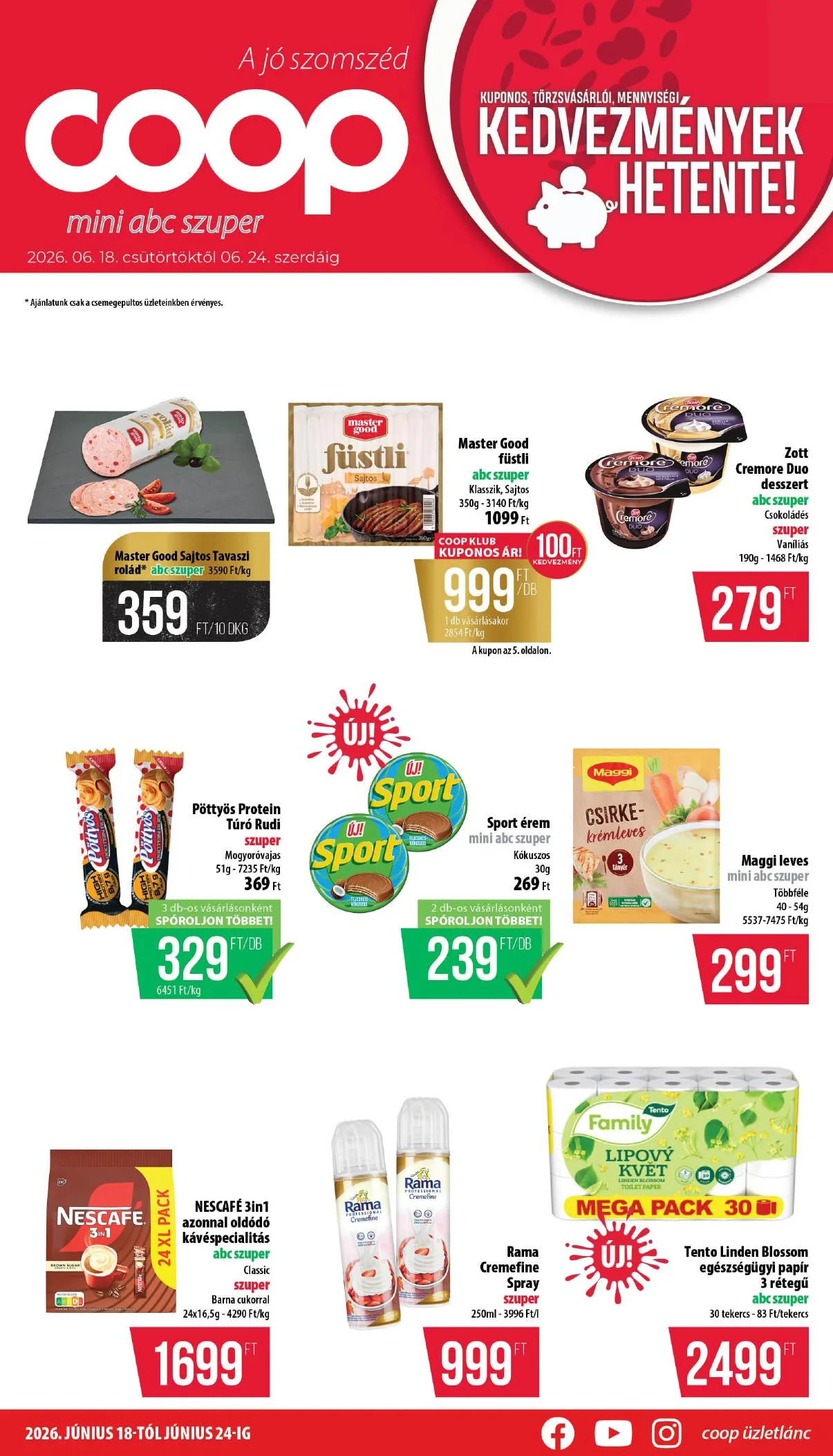 Coop akciós újság Nyírzem 06.18–06.24
