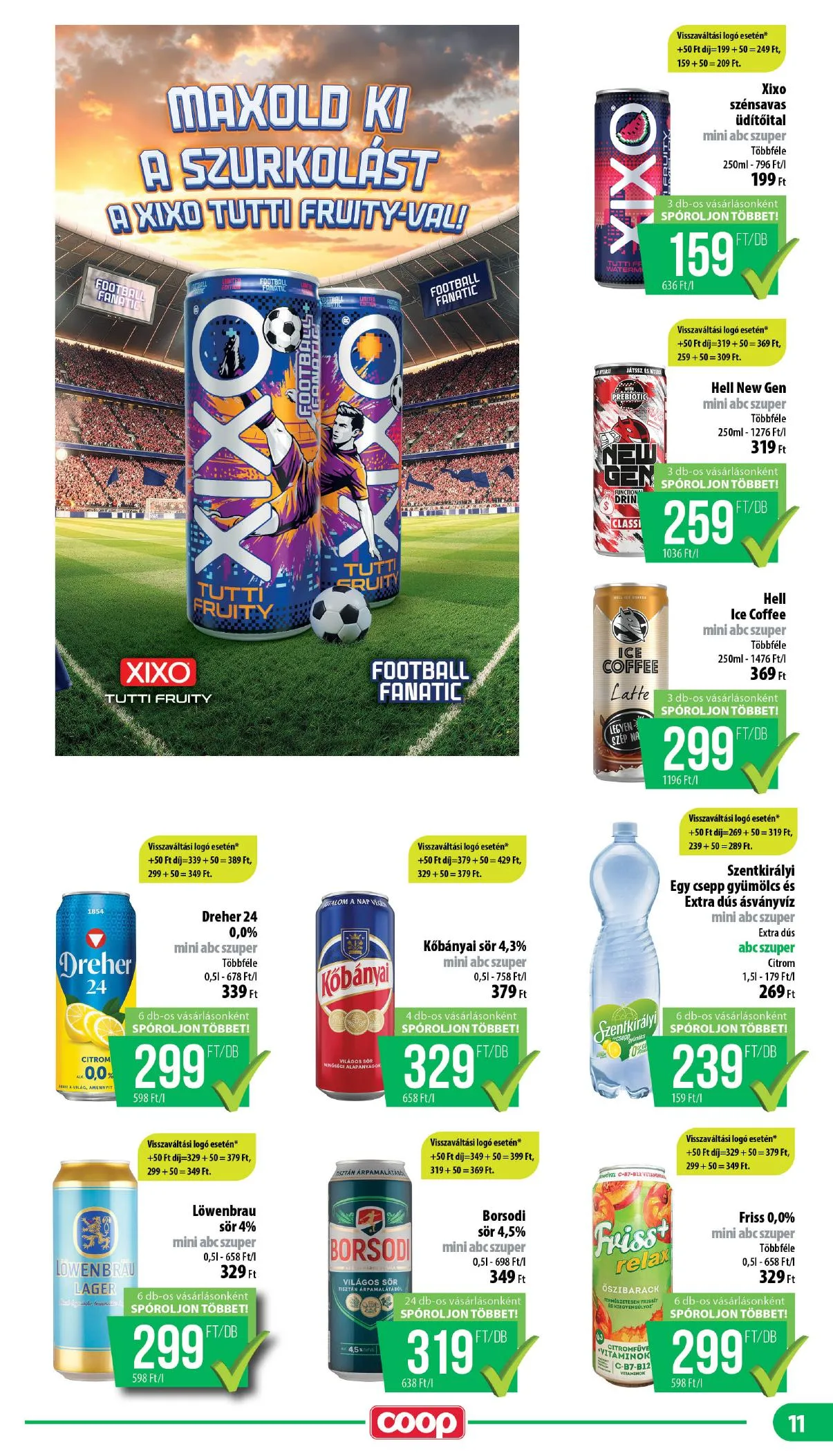 Coop akciós újság Nyírzem 06.18–06.24 – 11. oldal