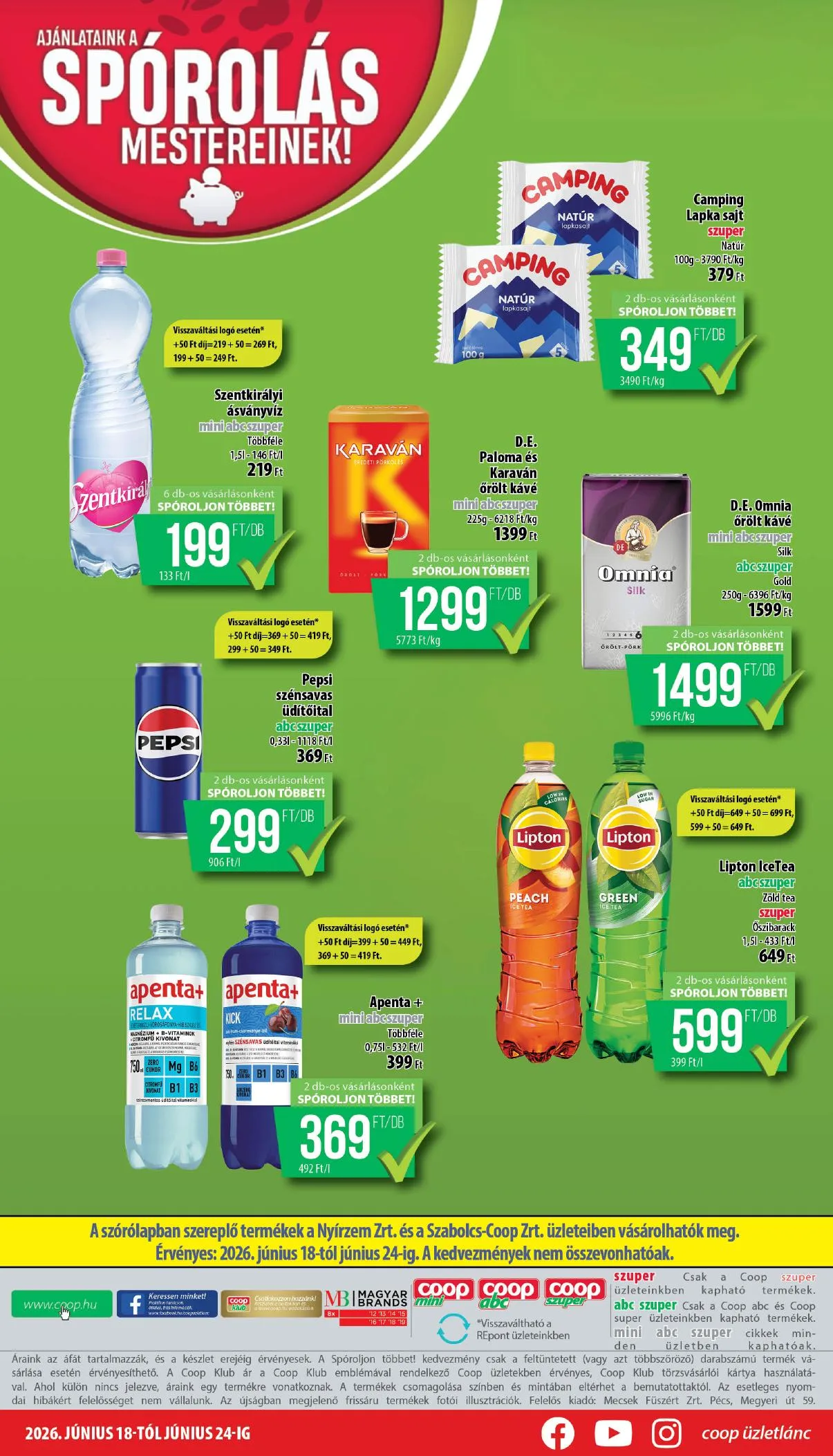 Coop akciós újság Nyírzem 06.18–06.24 – 12. oldal