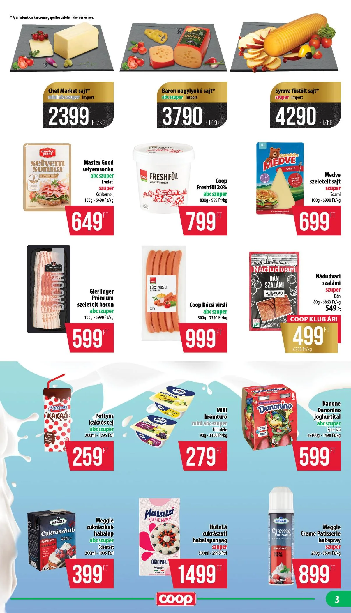 Coop akciós újság Nyírzem 06.18–06.24 – 3. oldal