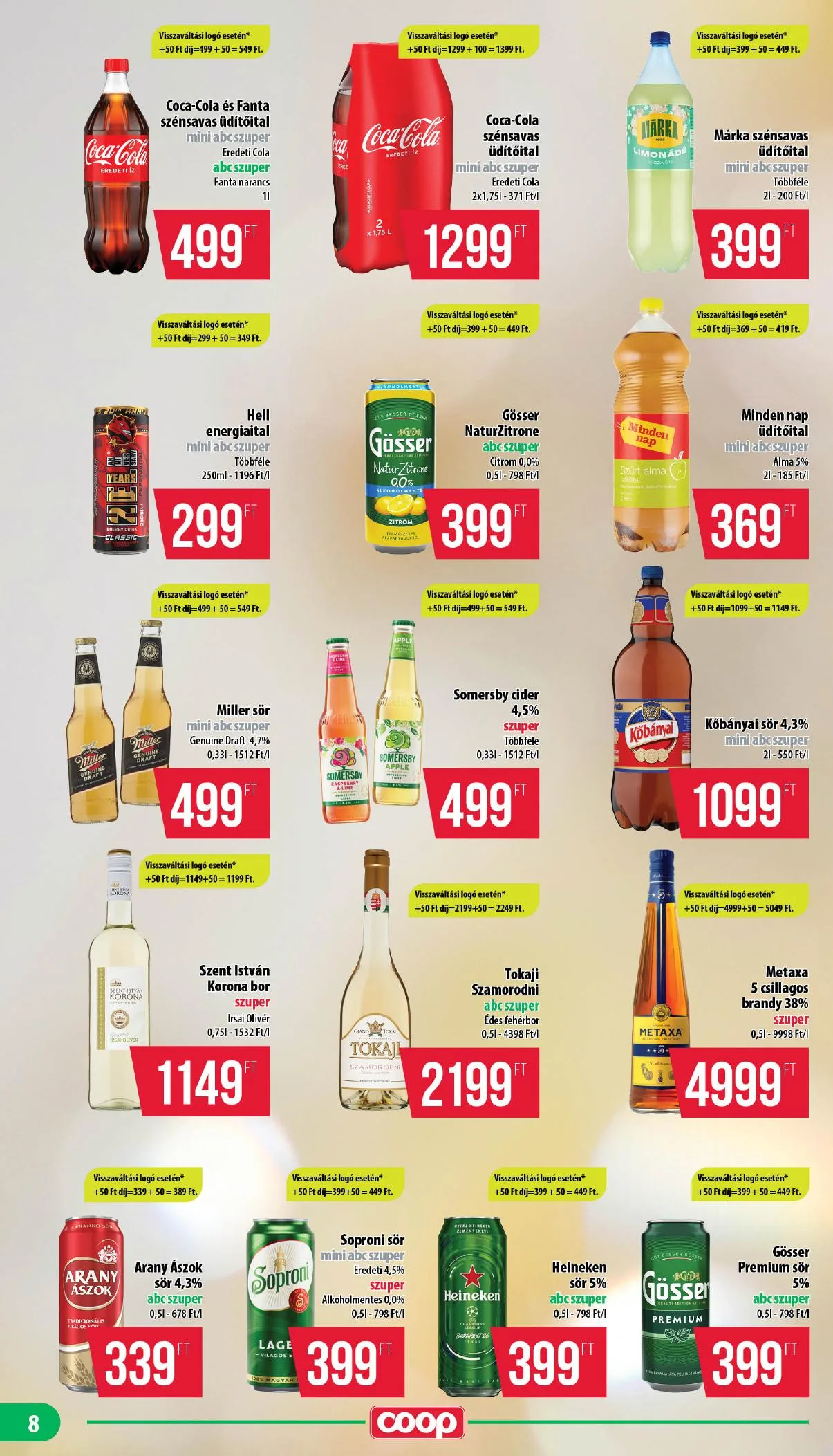 Coop akciós újság Nyírzem 06.18–06.24 – 8. oldal