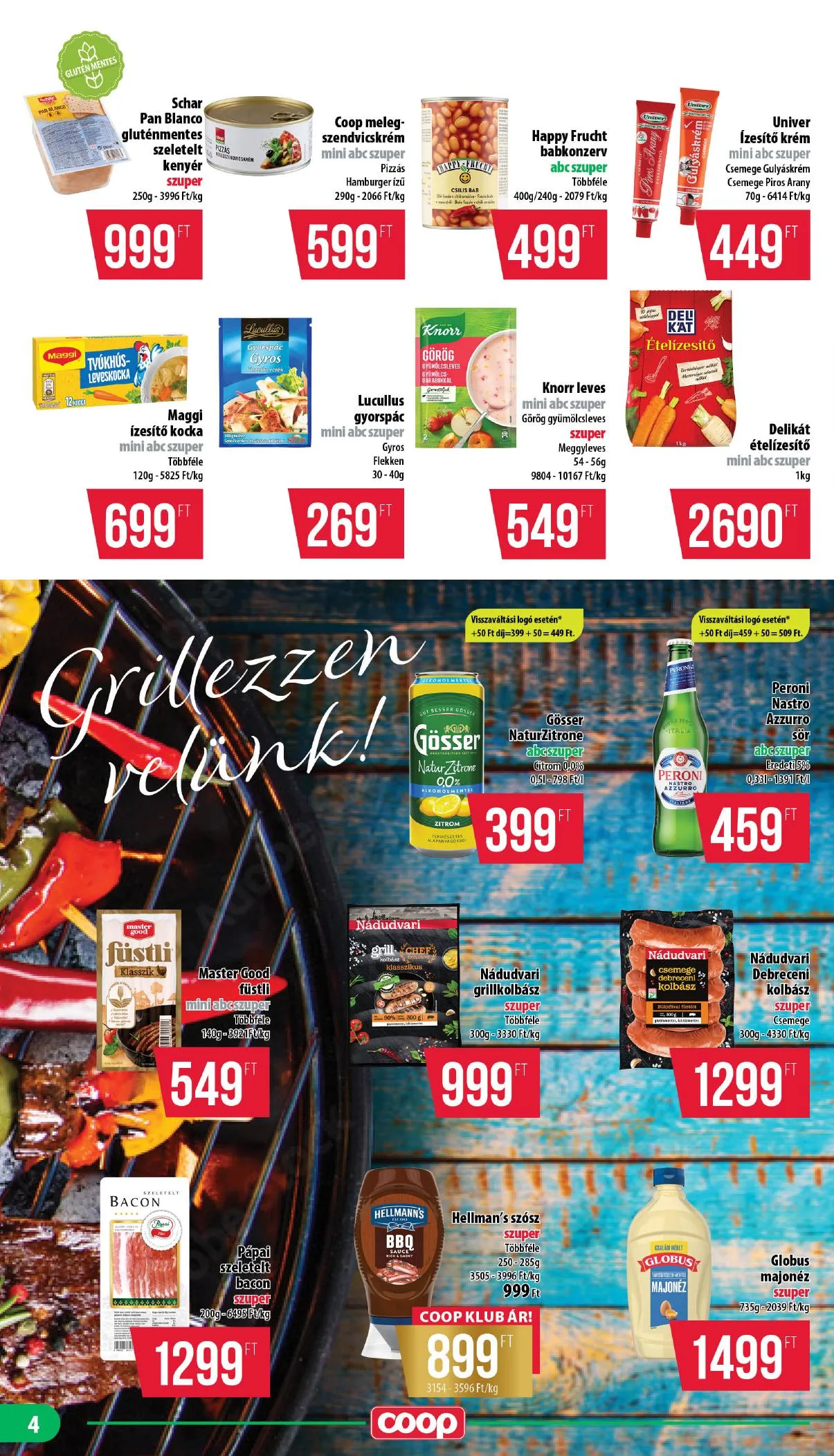 Coop akciós újság Nyírzem 06.25–07.01 – 4. oldal