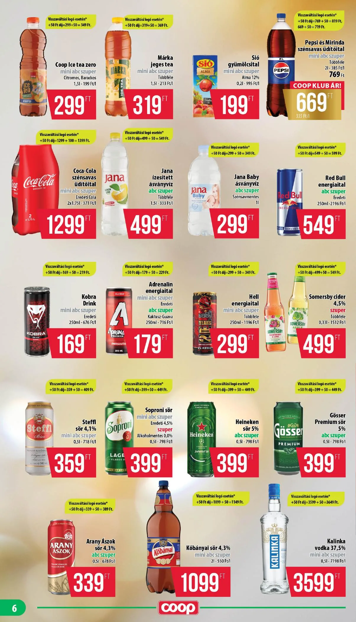 Coop akciós újság Nyírzem 06.25–07.01 – 6. oldal