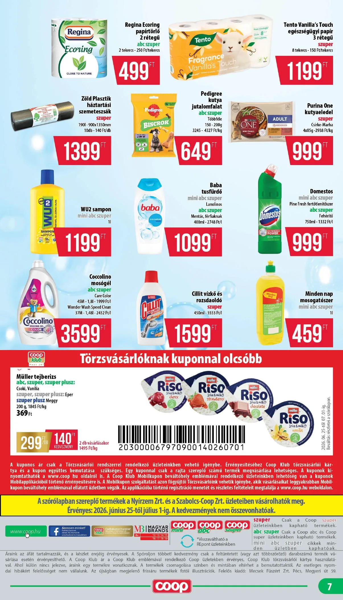 Coop akciós újság Nyírzem 06.25–07.01 – 7. oldal