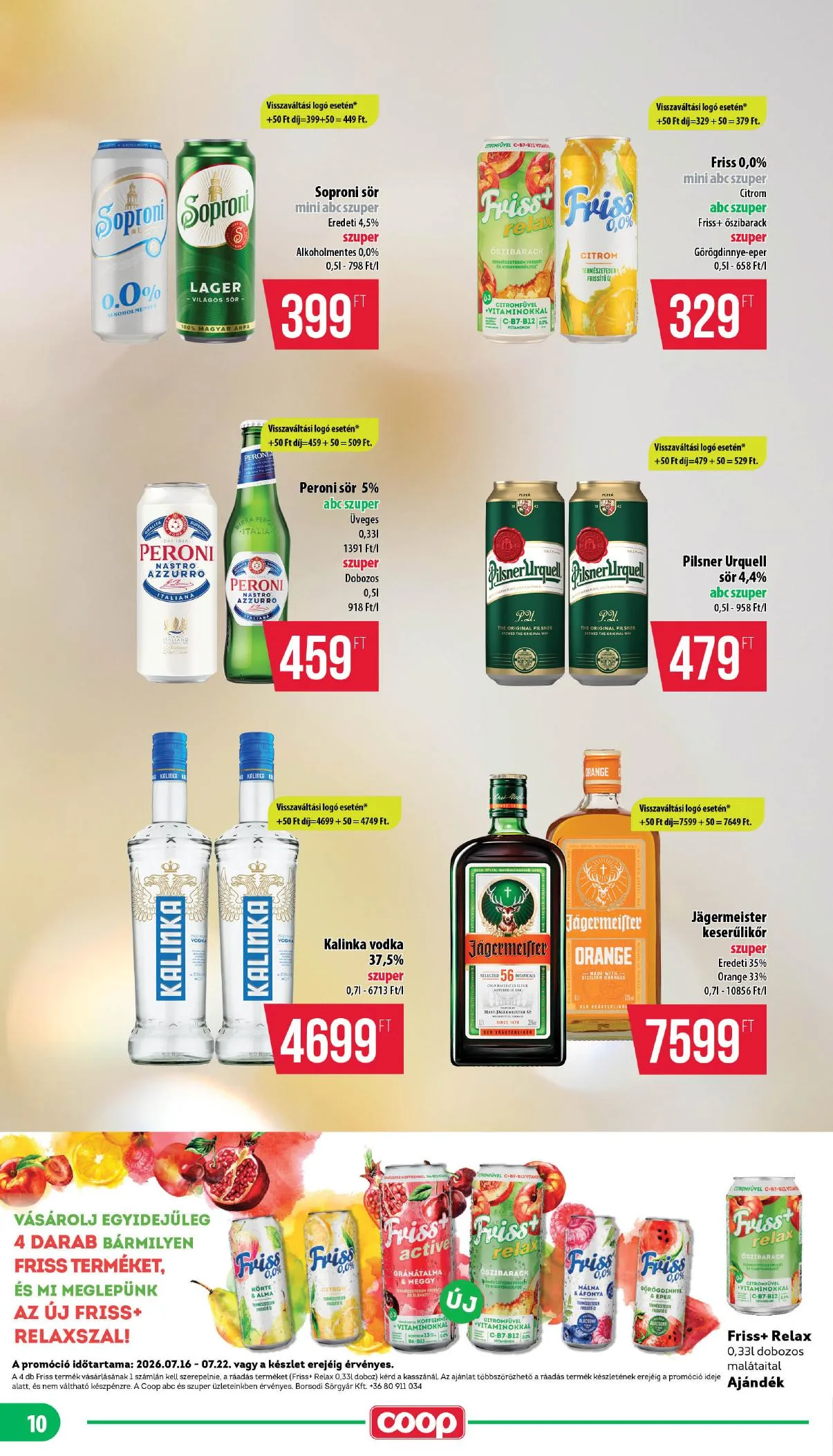 Coop akciós újság Nyírzem 07.16–07.22 – 10. oldal