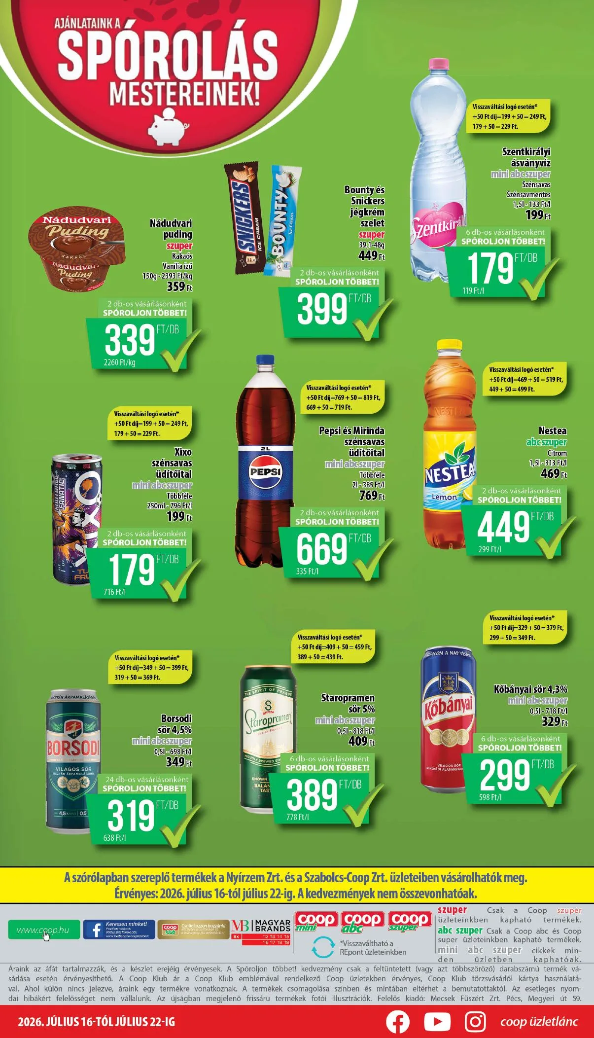 Coop akciós újság Nyírzem 07.16–07.22 – 12. oldal