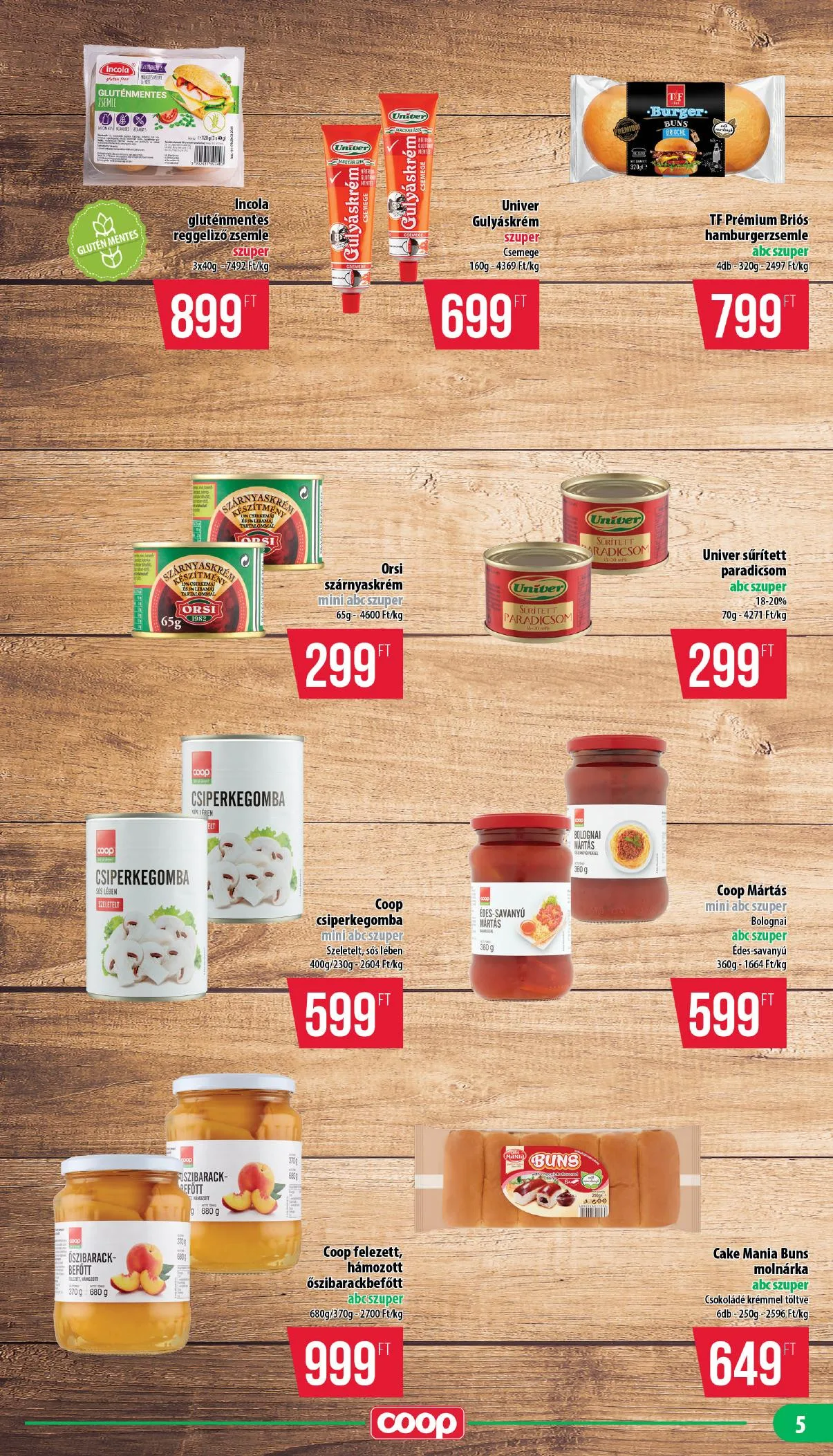 Coop akciós újság Nyírzem 07.16–07.22 – 5. oldal