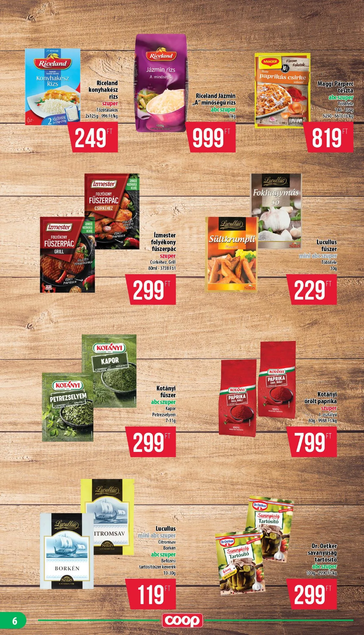 Coop akciós újság Nyírzem 07.16–07.22 – 6. oldal