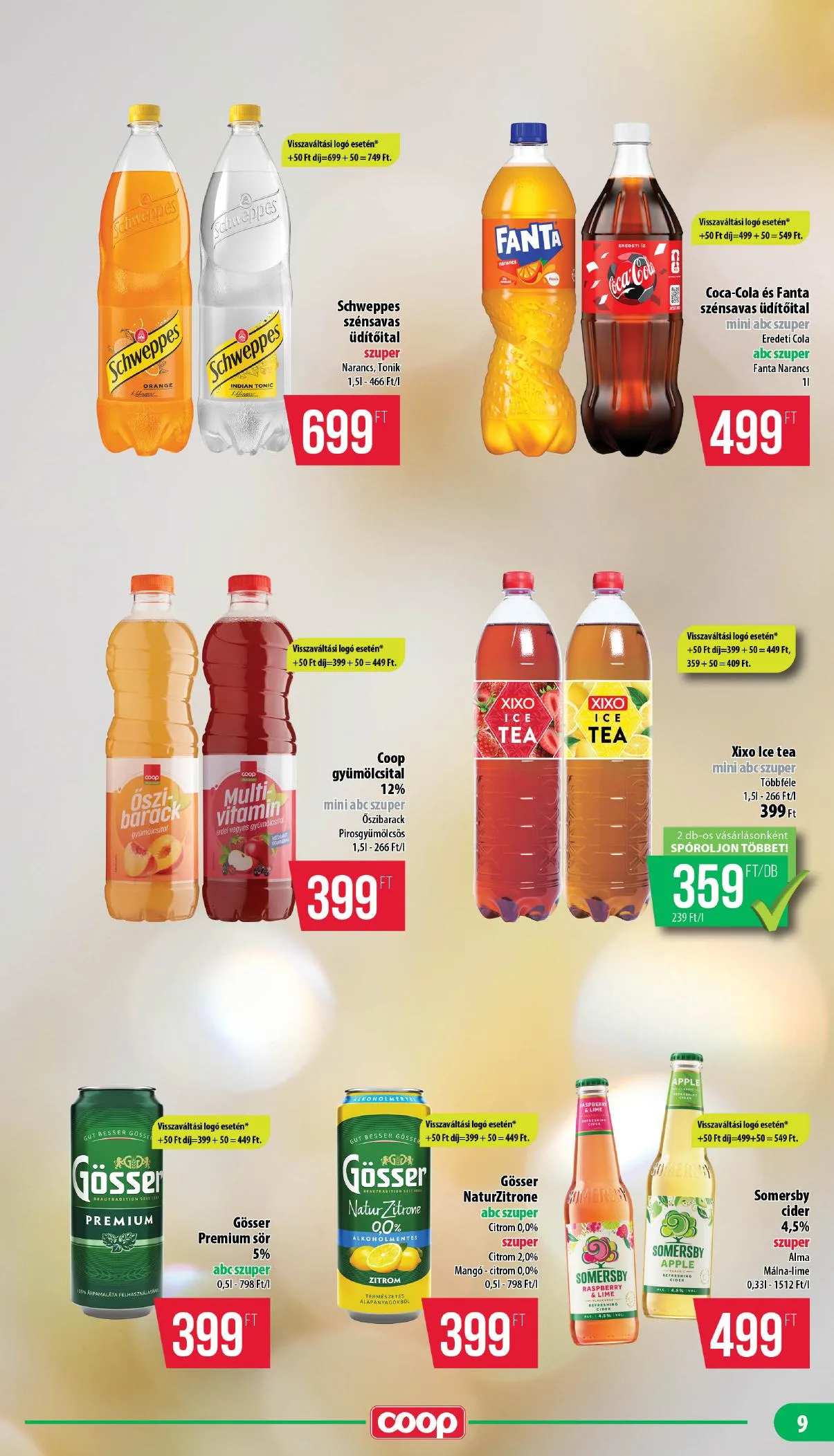 Coop akciós újság Nyírzem 07.16–07.22 – 9. oldal