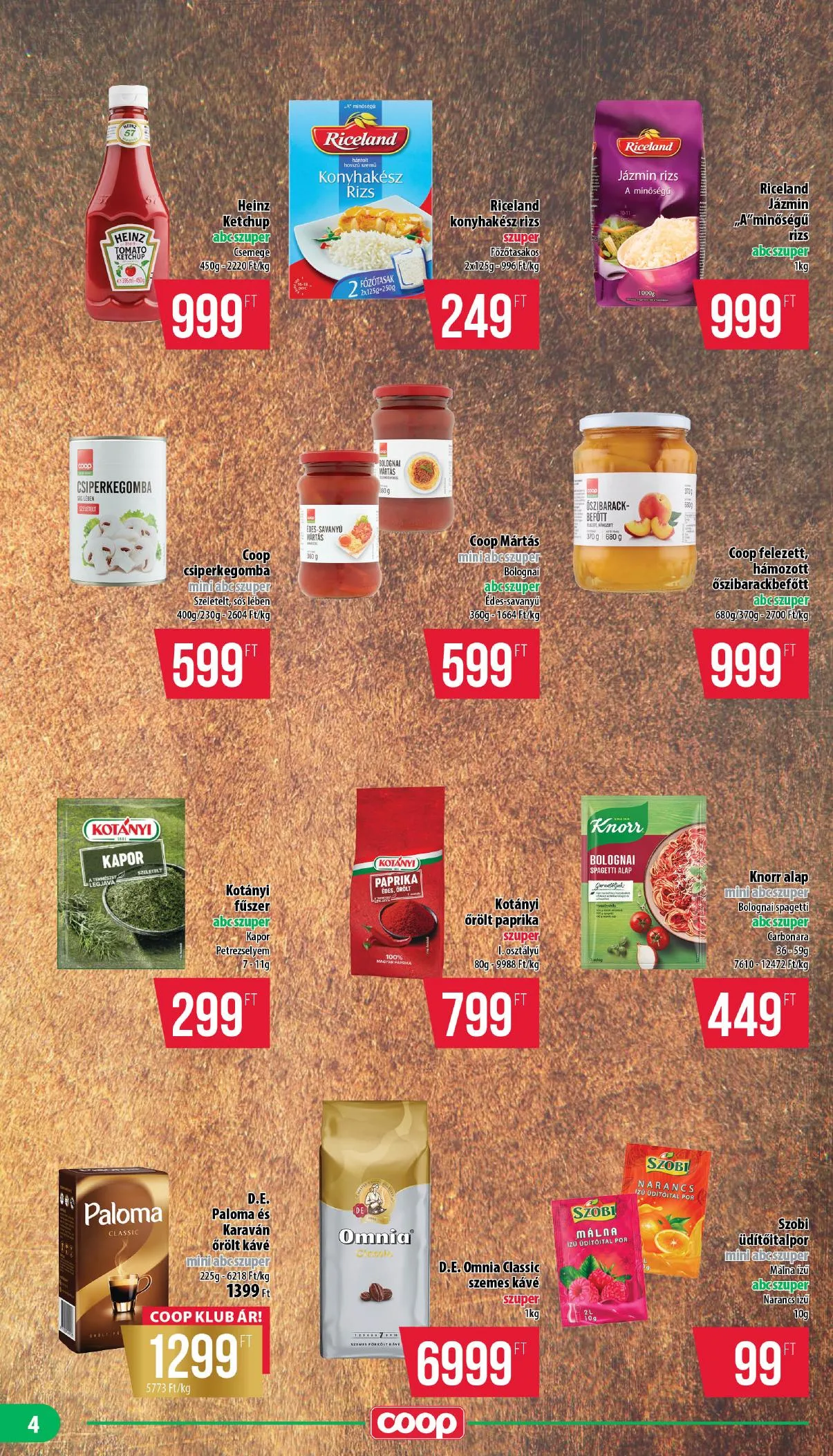 Coop akciós újság Nyírzem 07.23–07.29 – 4. oldal