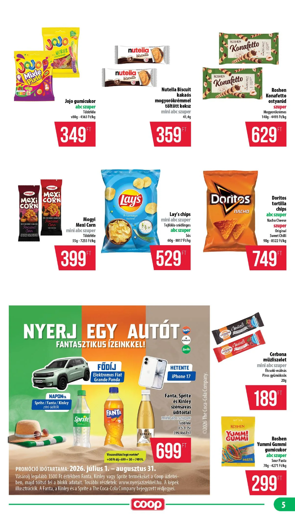 Coop akciós újság Nyírzem 07.23–07.29 – 5. oldal