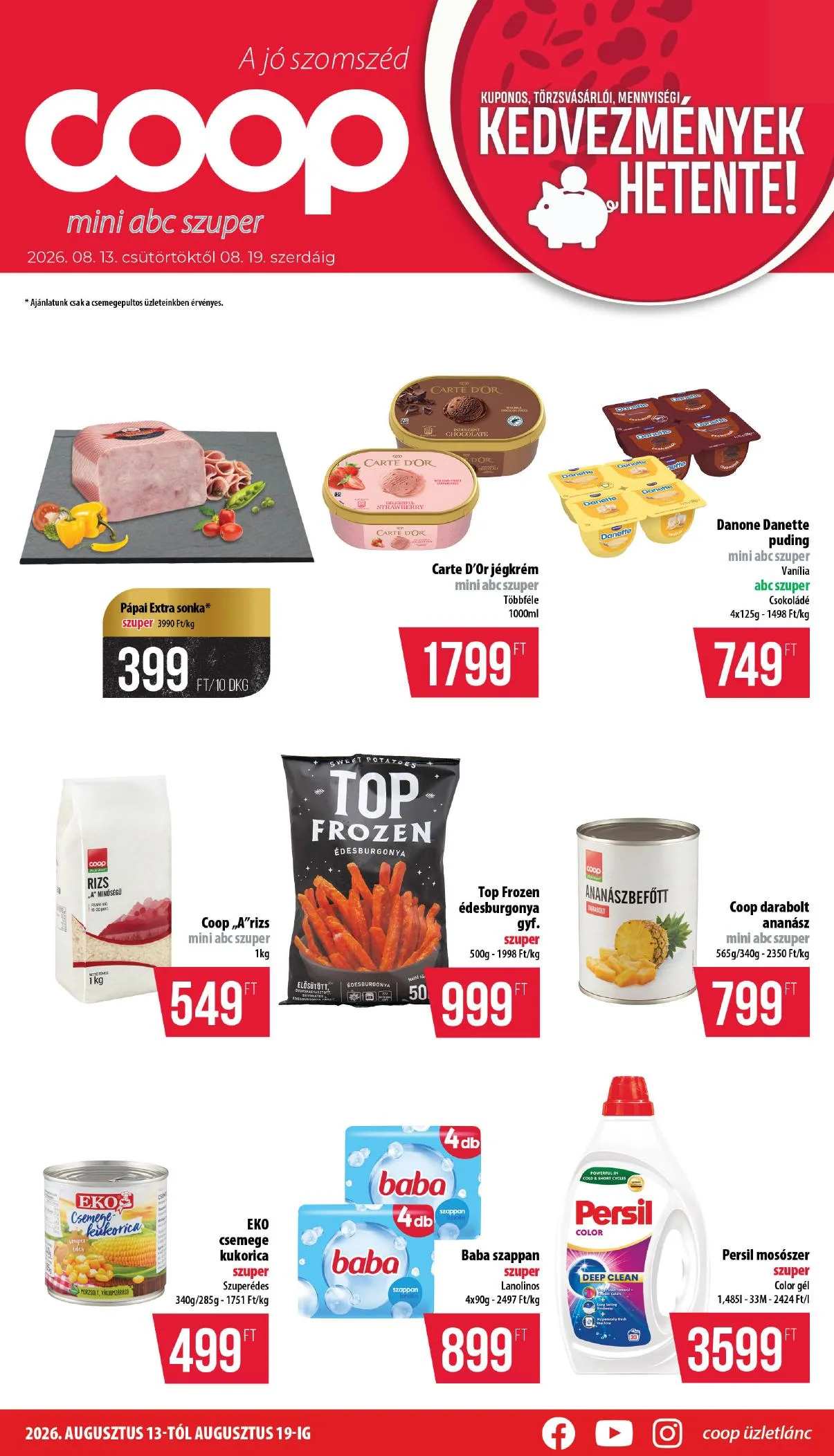 Coop akciós újság Nyírzem 08.13–08.19