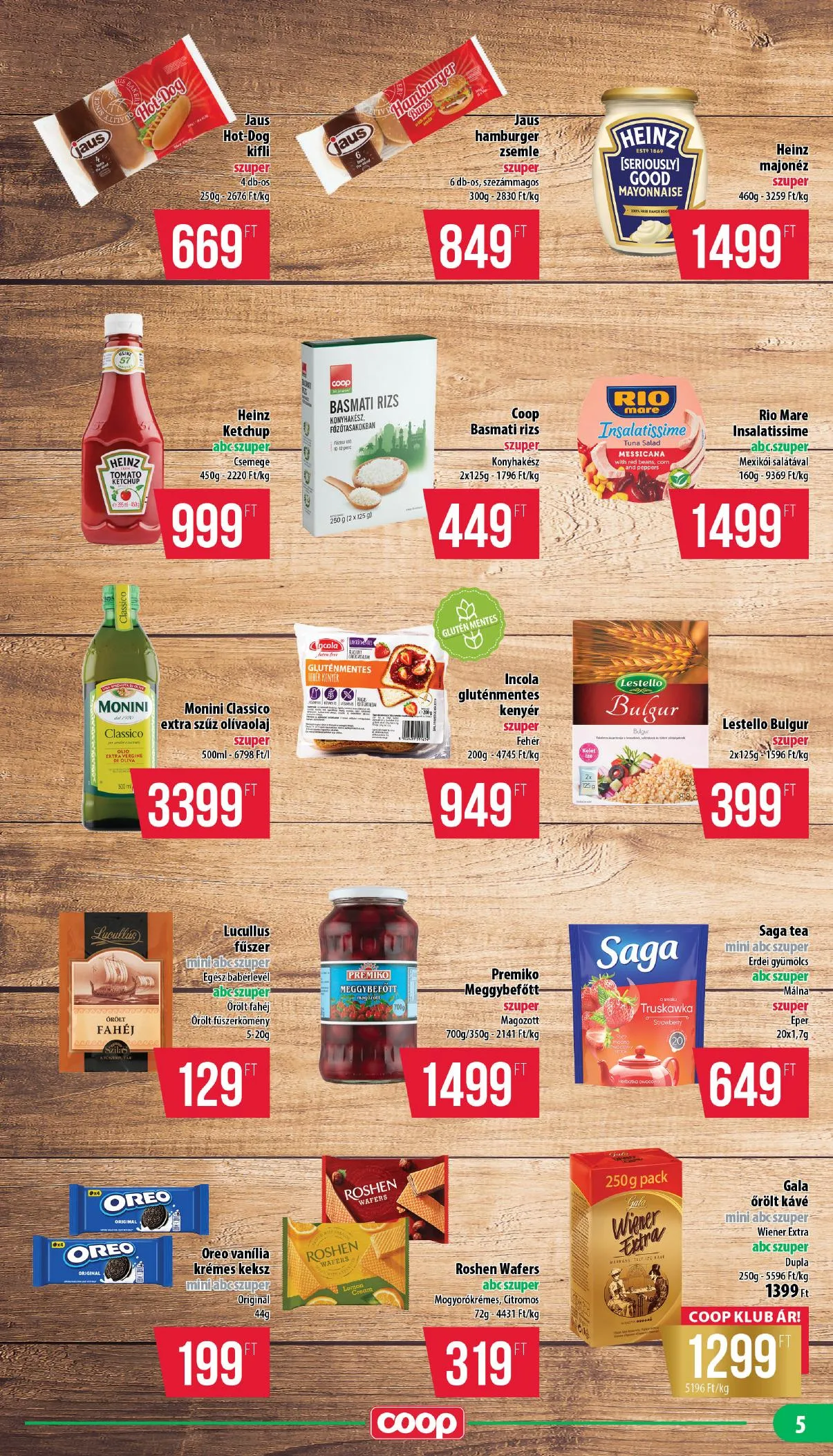 Coop akciós újság Nyírzem 08.13–08.19 – 5. oldal