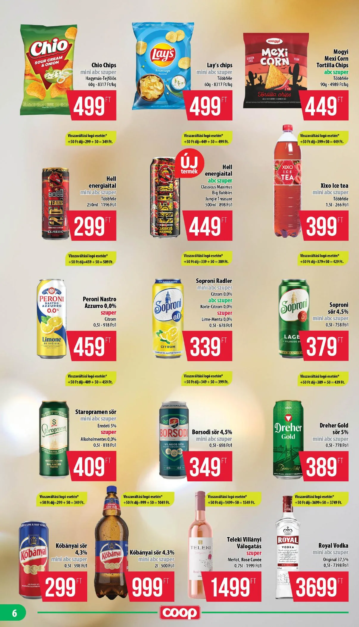 Coop akciós újság Nyírzem 08.13–08.19 – 6. oldal
