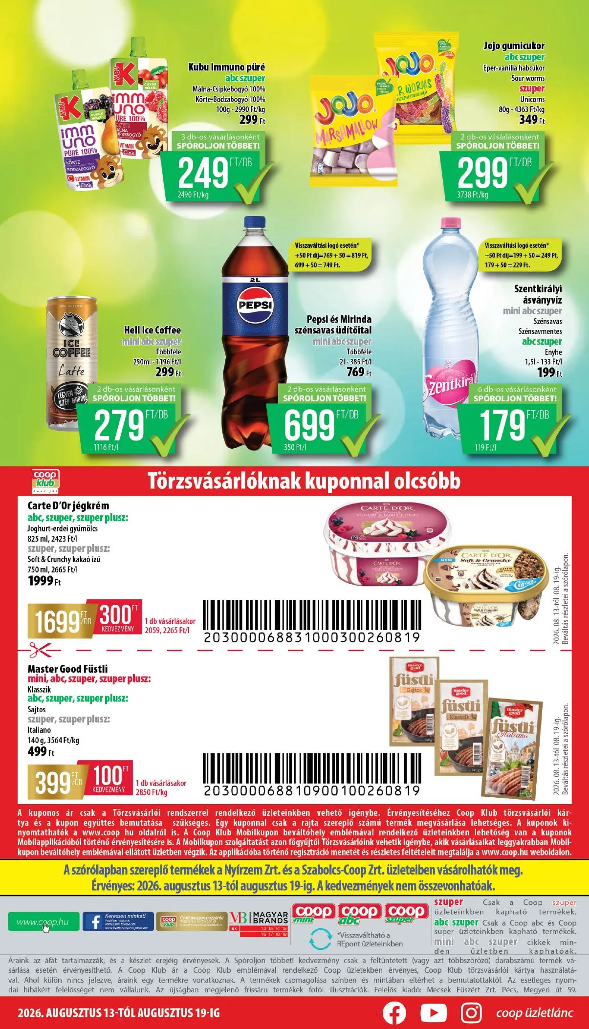 Coop akciós újság Nyírzem 08.13–08.19 – 8. oldal