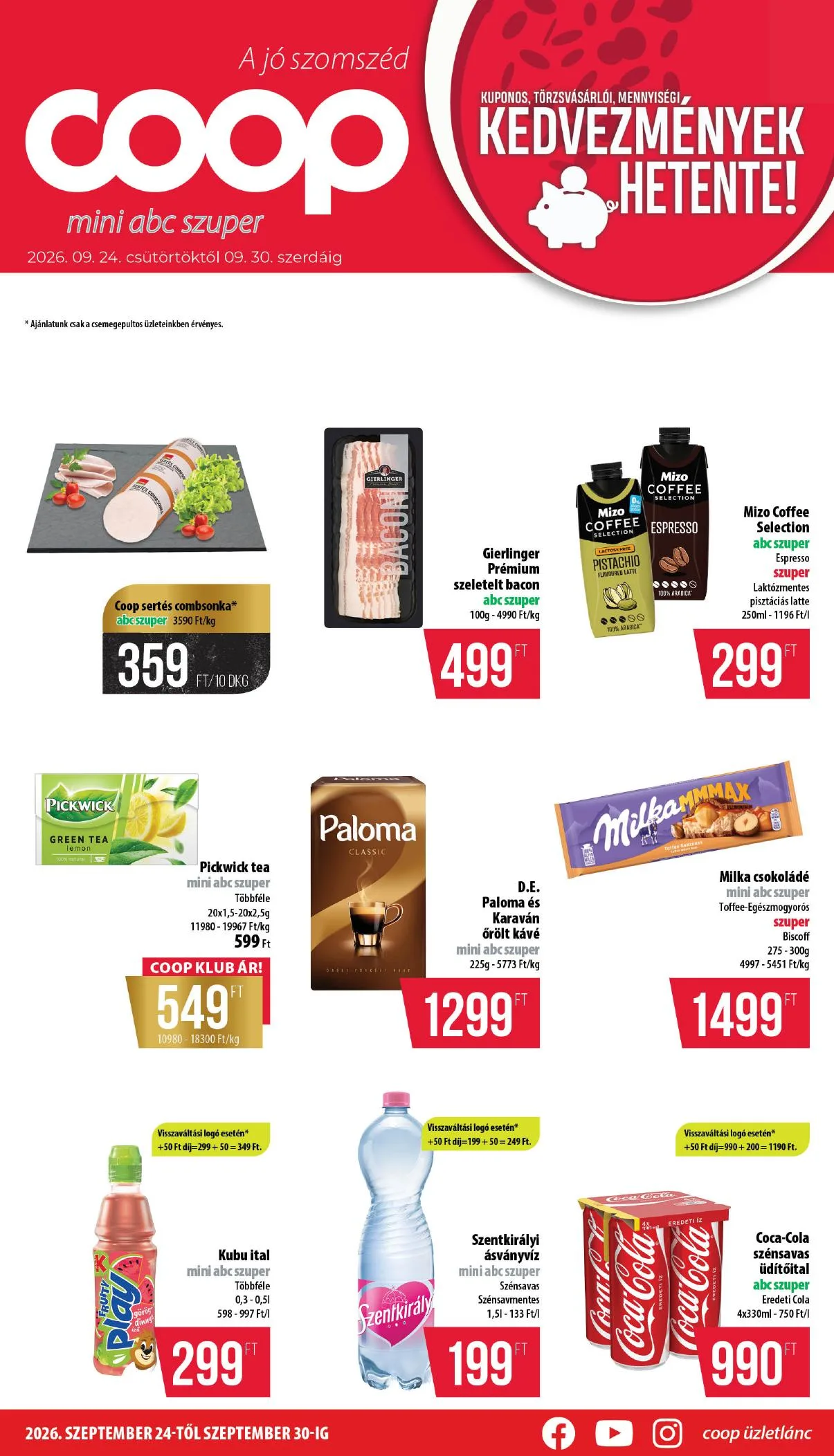 Coop akciós újság Nyírzem 09.24–09.30
